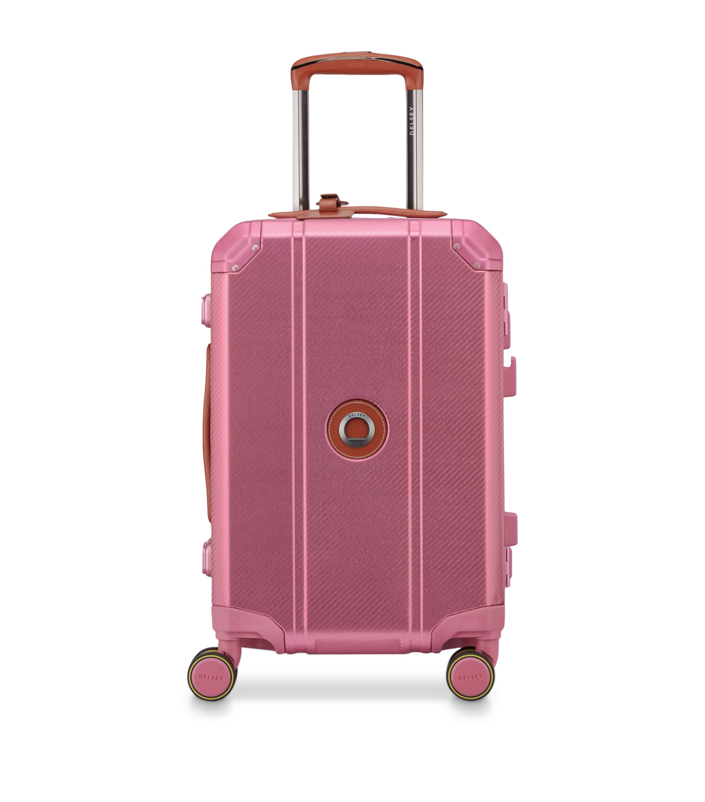 Delsey Alur Spinner Suitcase (55cm) Pink