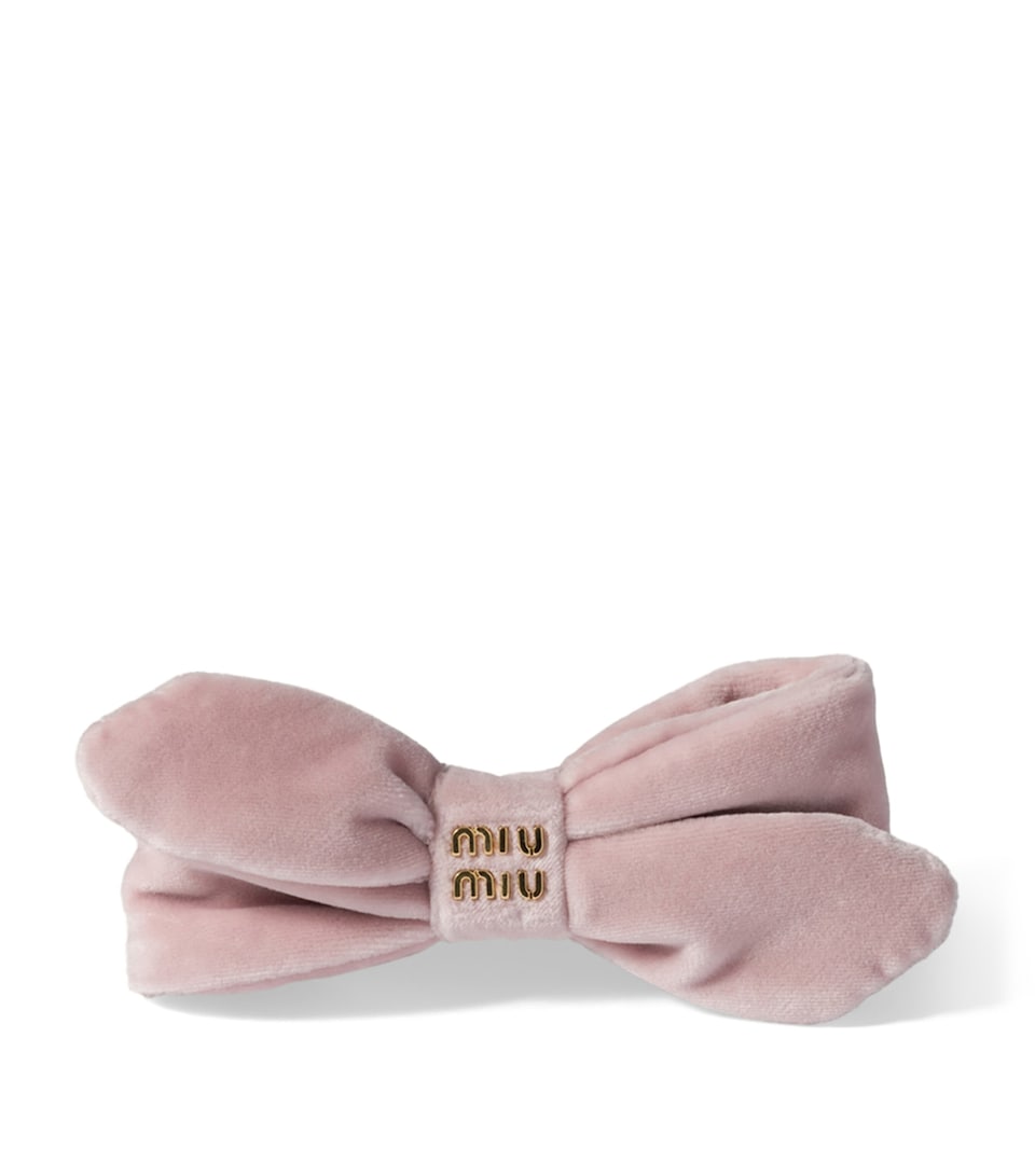 Velvet Bow Hair Clip