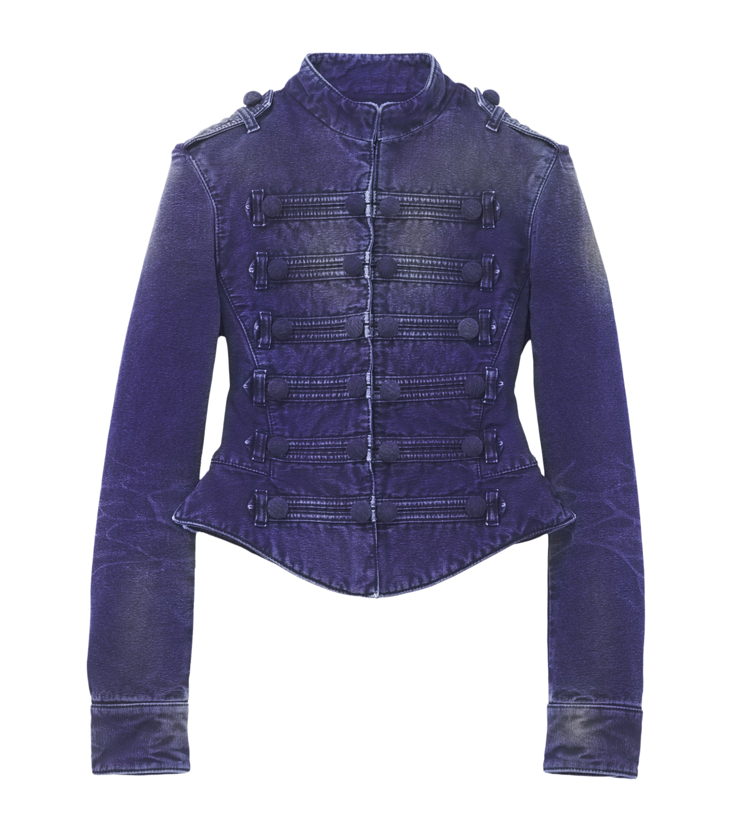 McQueen Womens Uniform Denim Jacket