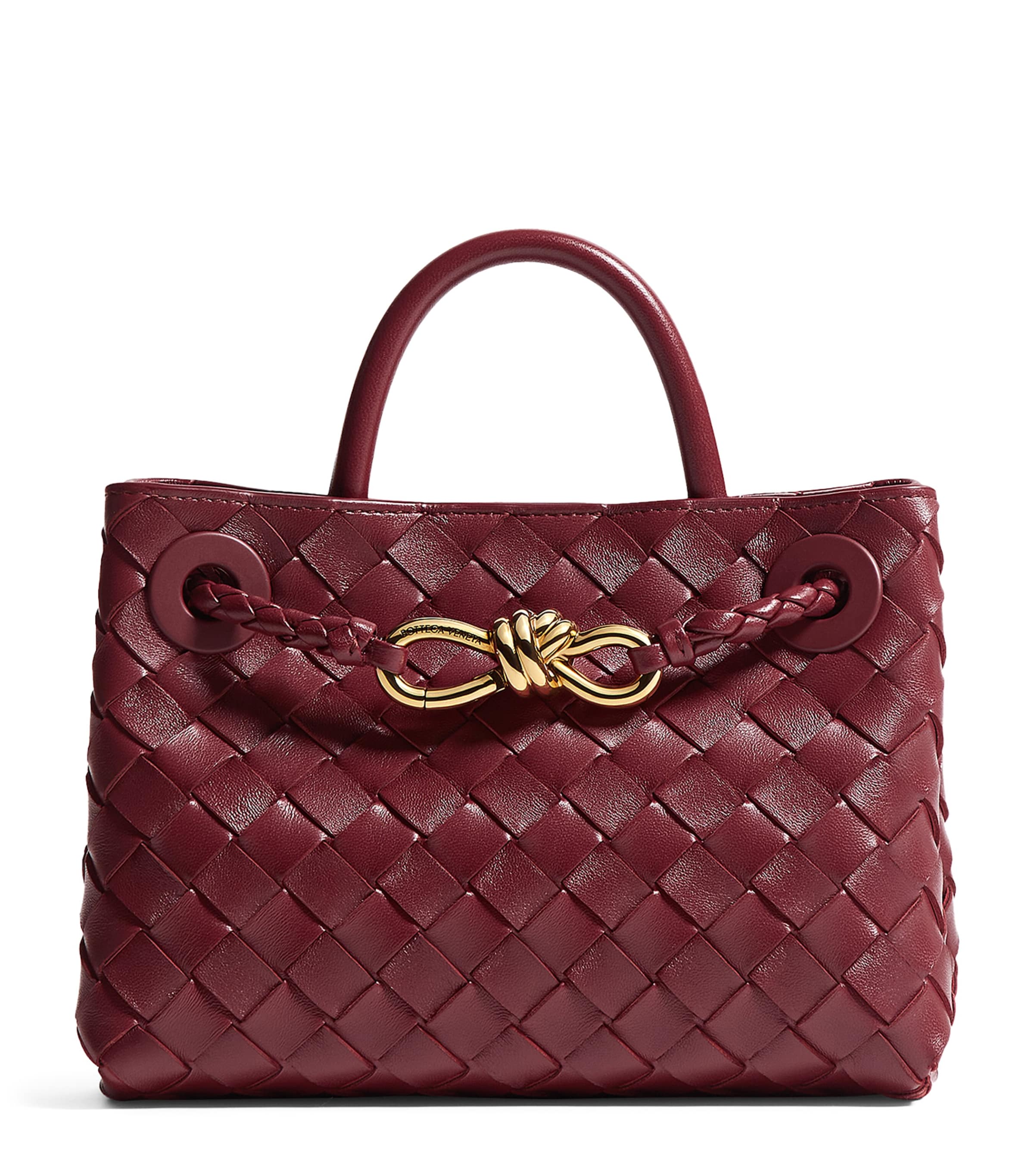Bottega Veneta Mini Leather Andiamo Top-Handle Bag