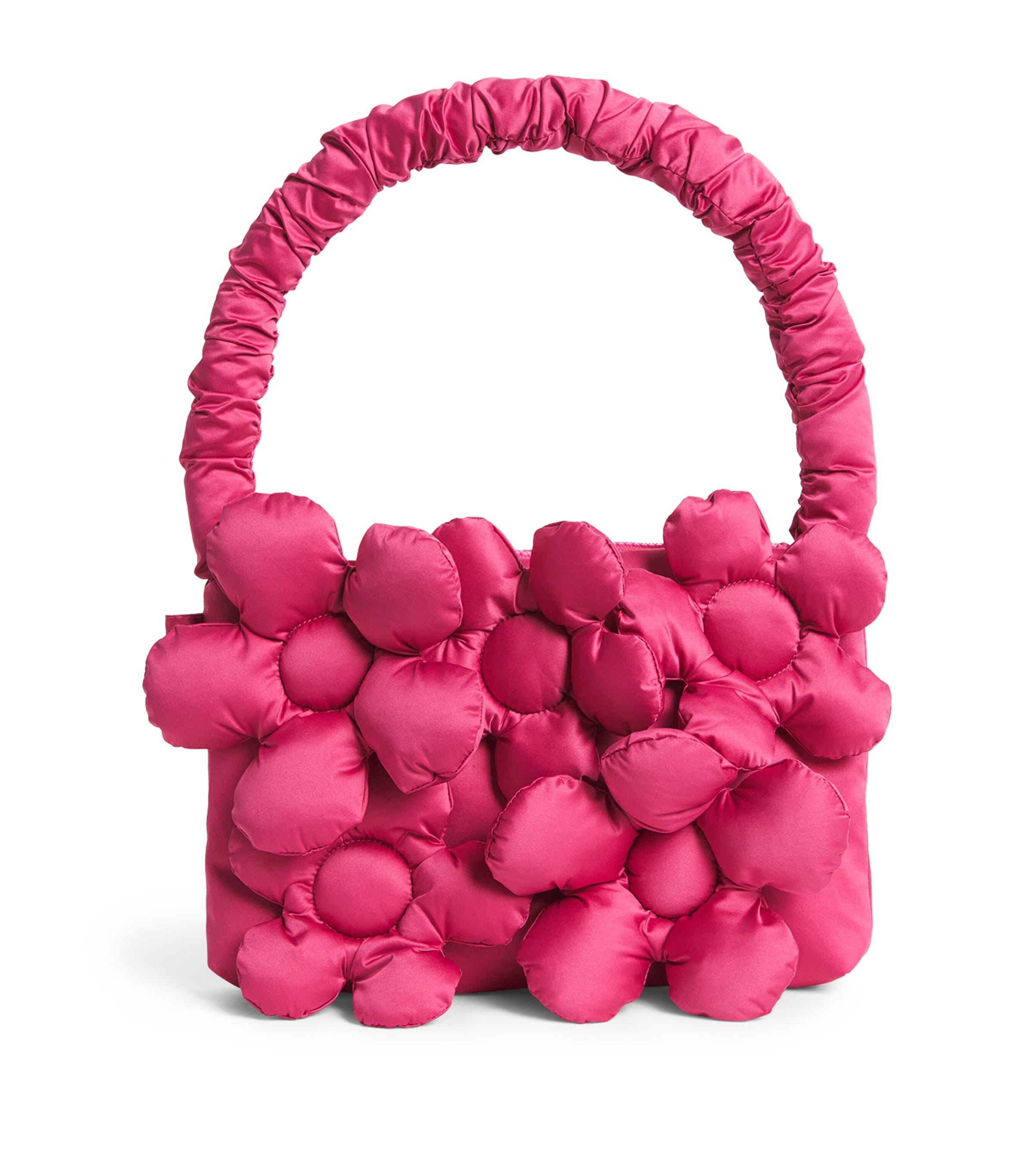 Monnalisa Quilted Flower Bag Rose Violet