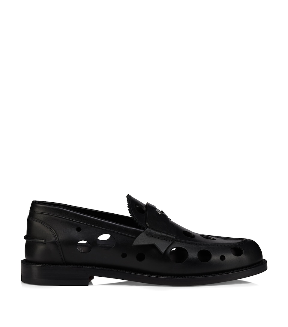 Christian Louboutin The Plato Dots Leather Loafers