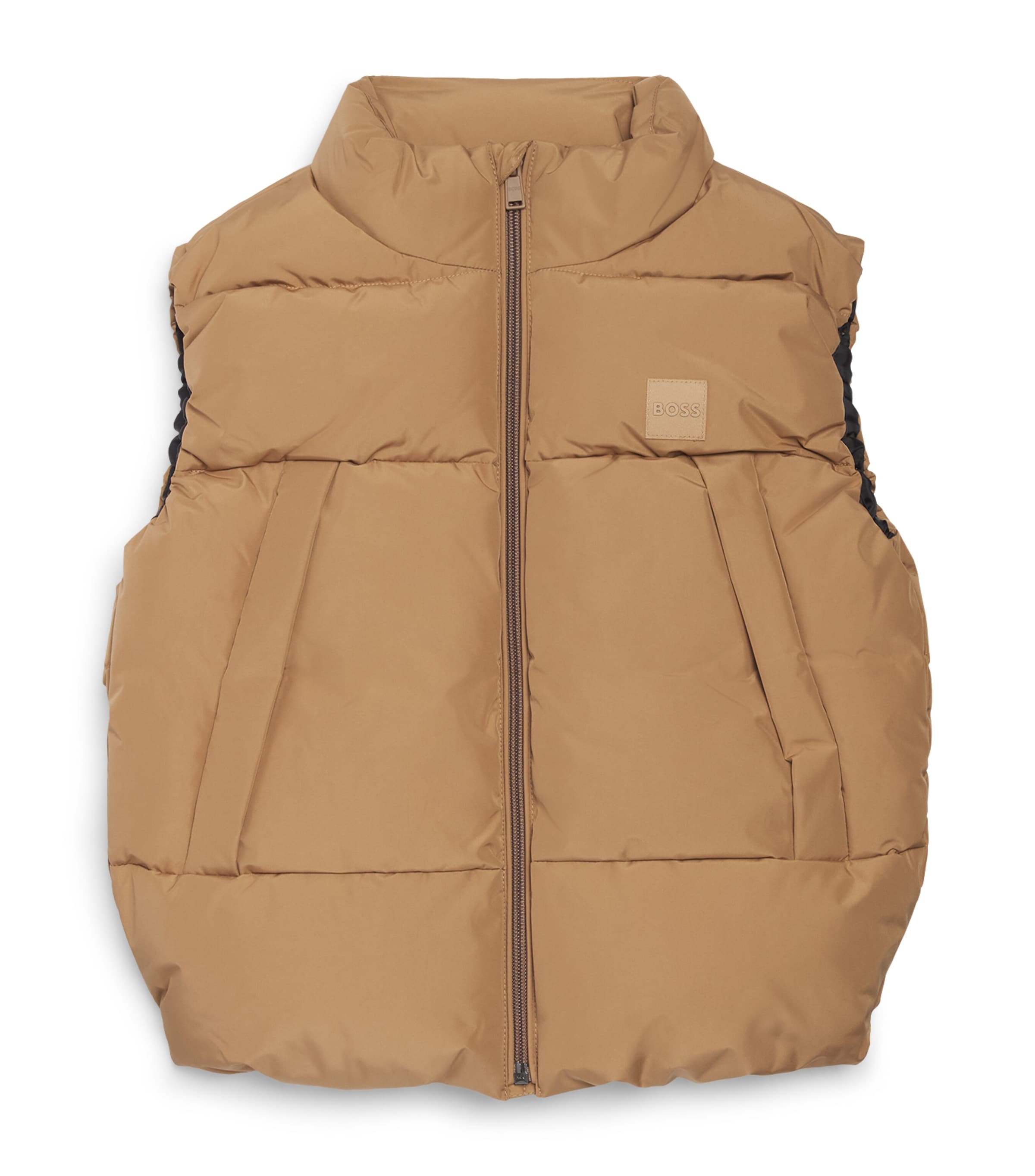 BOSS Kidswear Quilted Logo Patch Gilet (4-16 Years) Cookie