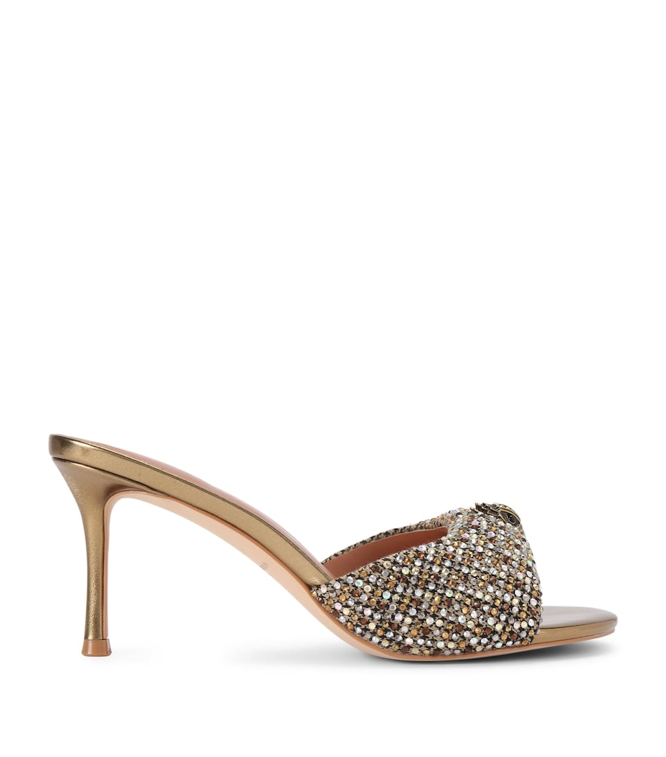 Kurt Geiger London Embellished Oxford Heeled Mules 75 Beige Comb