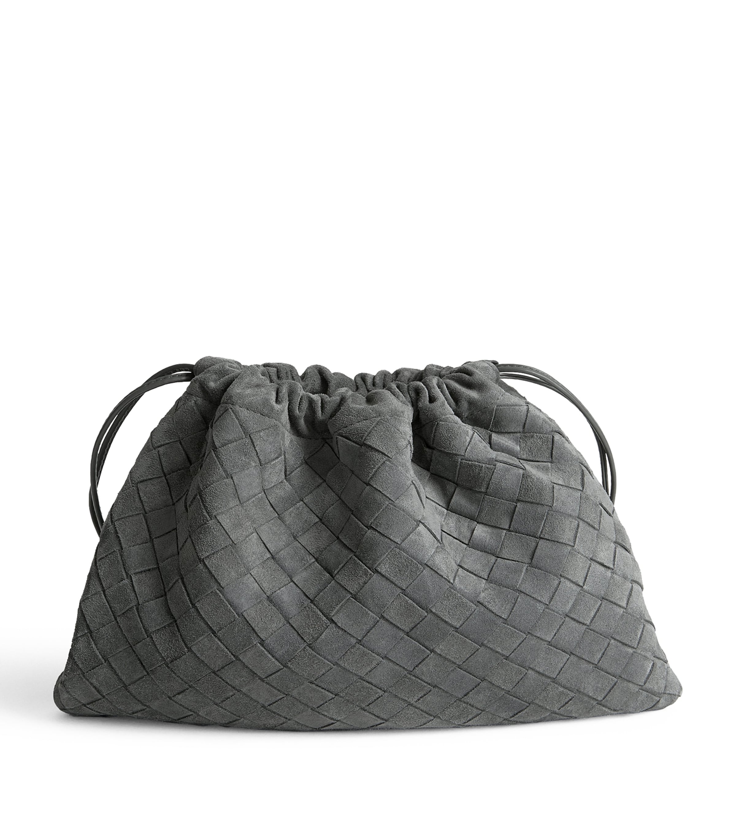 Bottega Veneta Suede Intrecciato Pouch