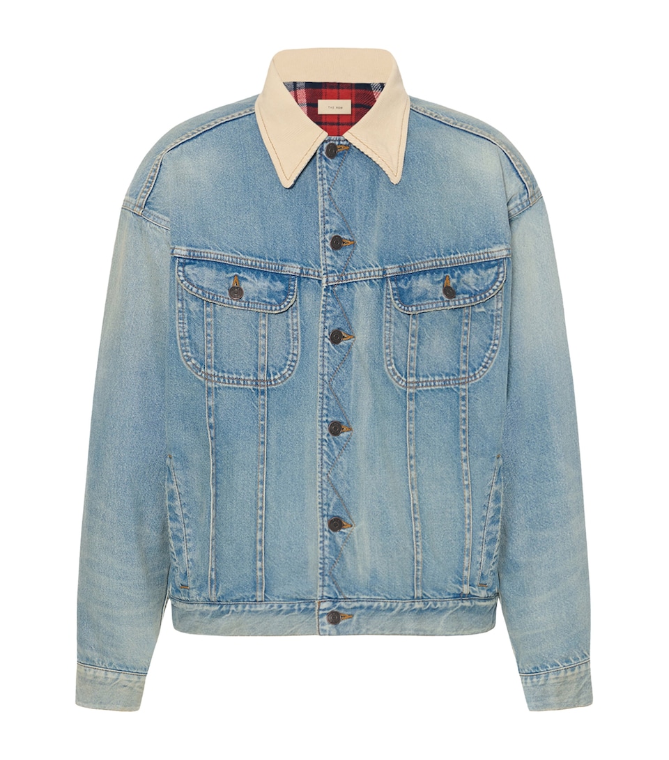 Joret Corduroy-Trim Denim Jacket