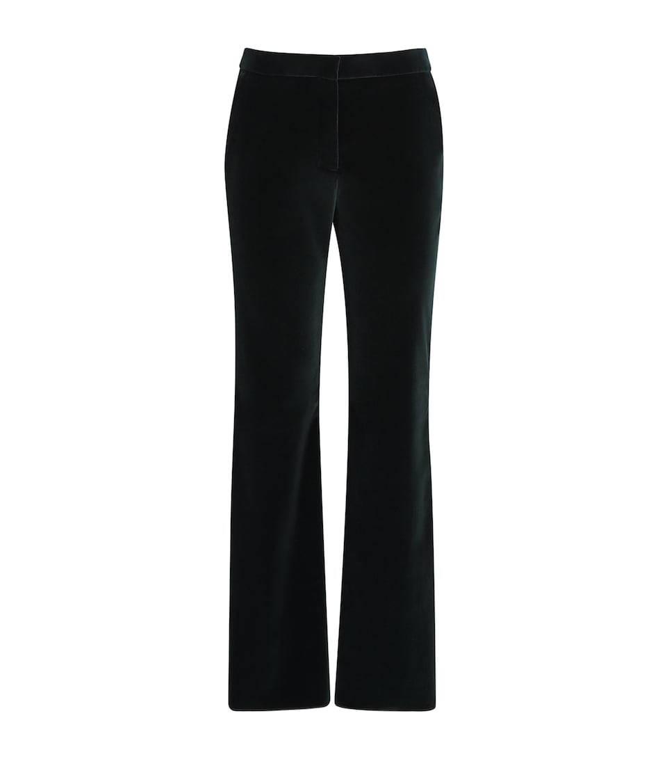 Velvet Bootcut Trousers