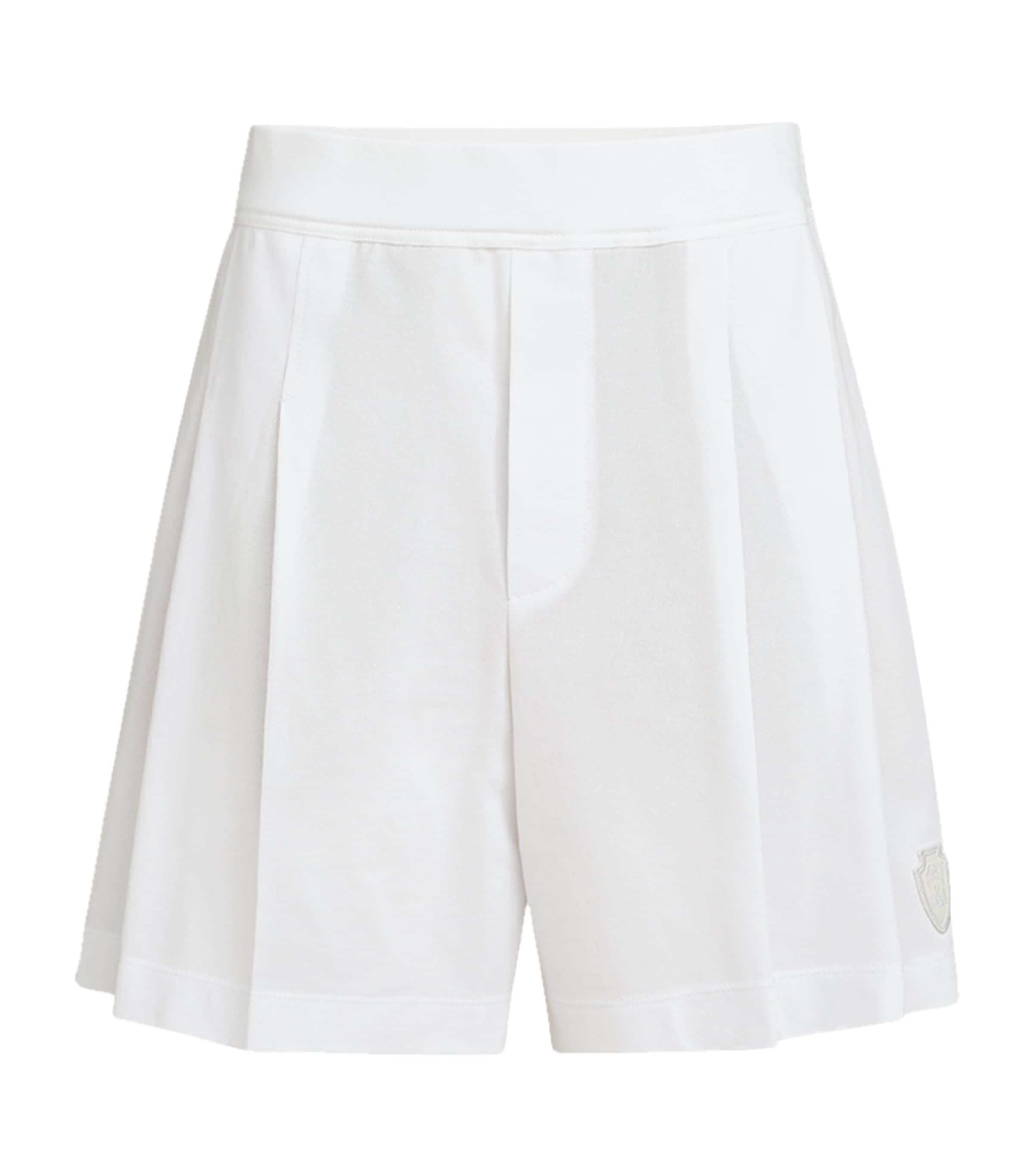 Brunello Cucinelli Womens Cotton-Blend Piqué Bermuda Shorts White