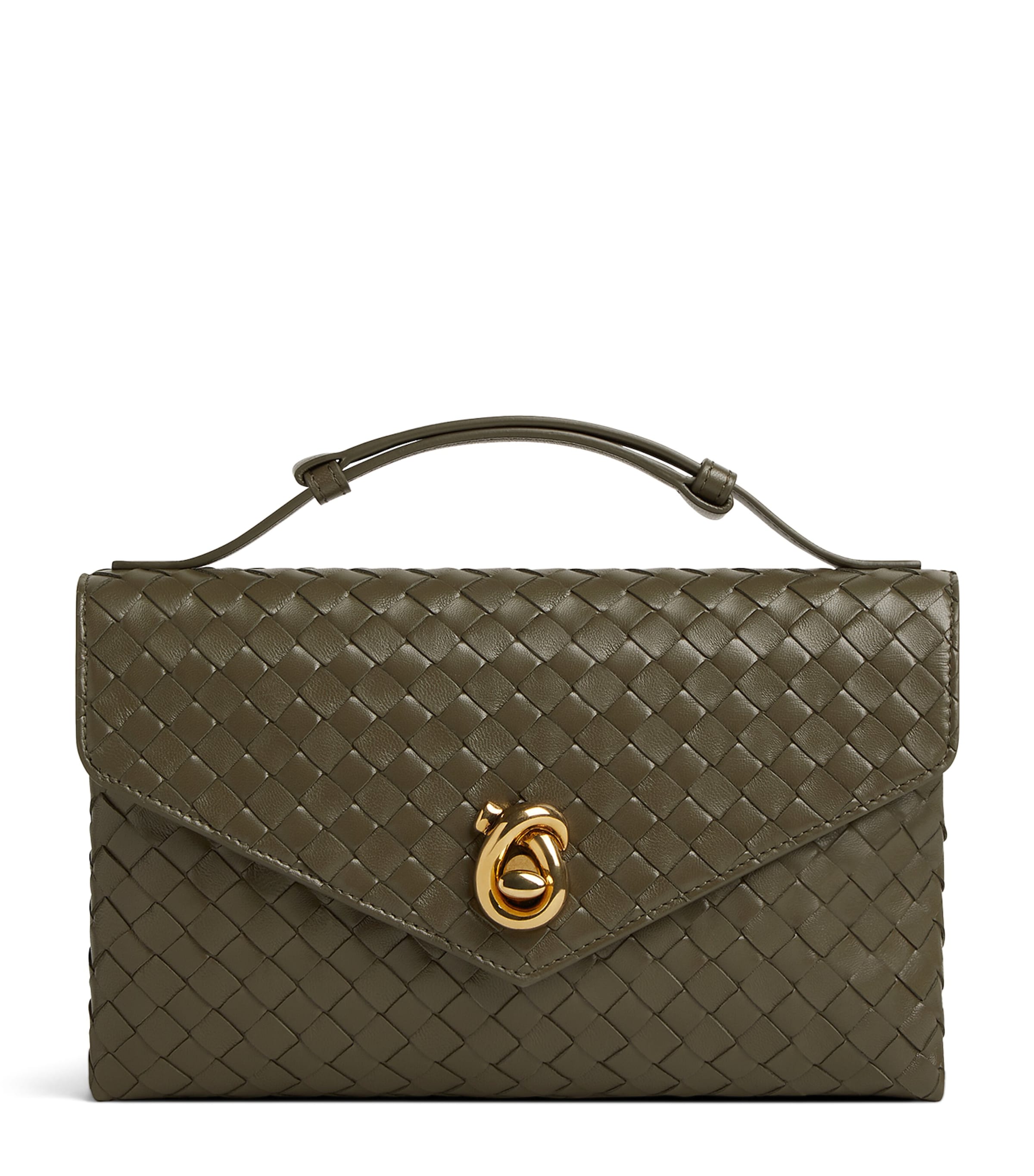 ハンドバッグ BOTTEGA VENETA HAND BAG (796569VCPPT 6817) Bottega Veneta Small Leather Top-Handle Clutch Bag | Harrods US