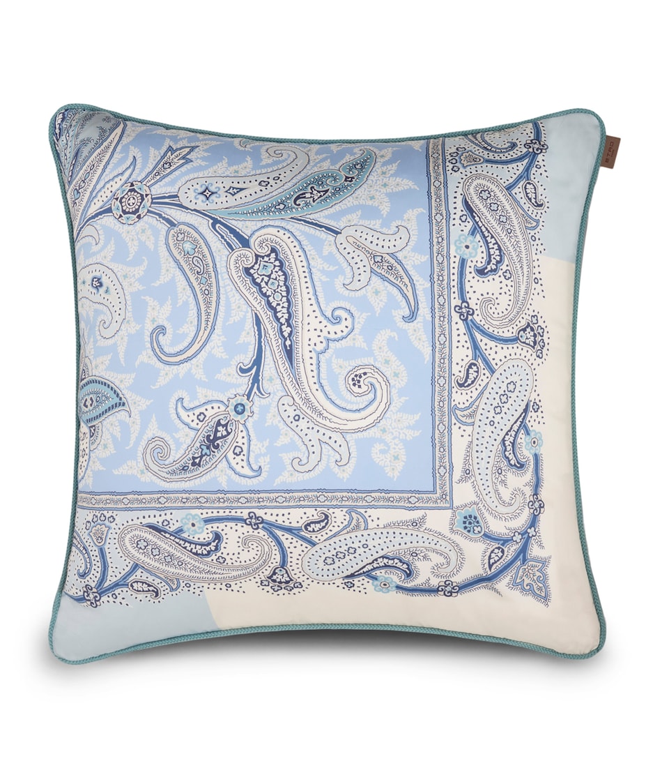 Etro Cotton Satin Yaara Cushion (60cm x 60cm) Print Pale Blue Base