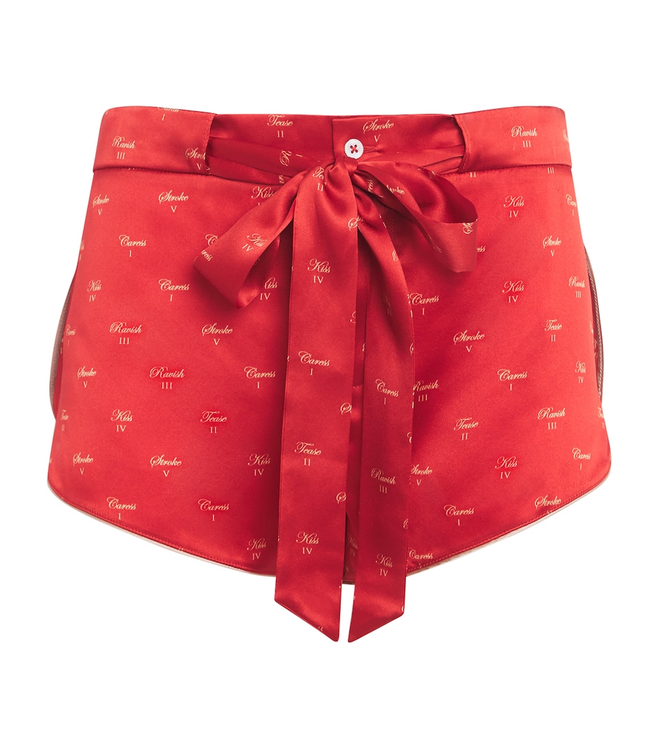 Silk Kiss Print Shorts