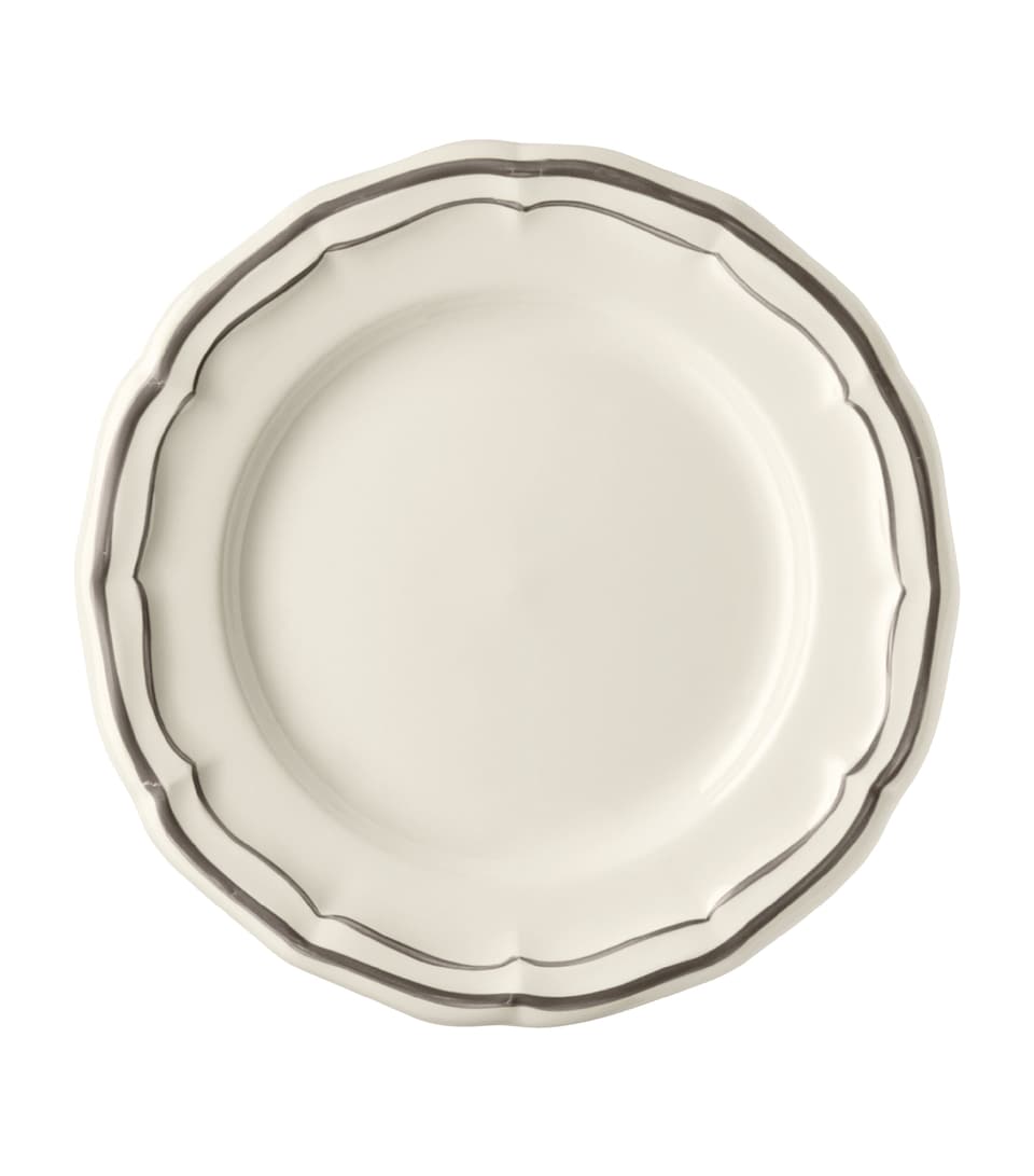 Set of 4 Filets Taupe Canapé Plates (16.5cm)