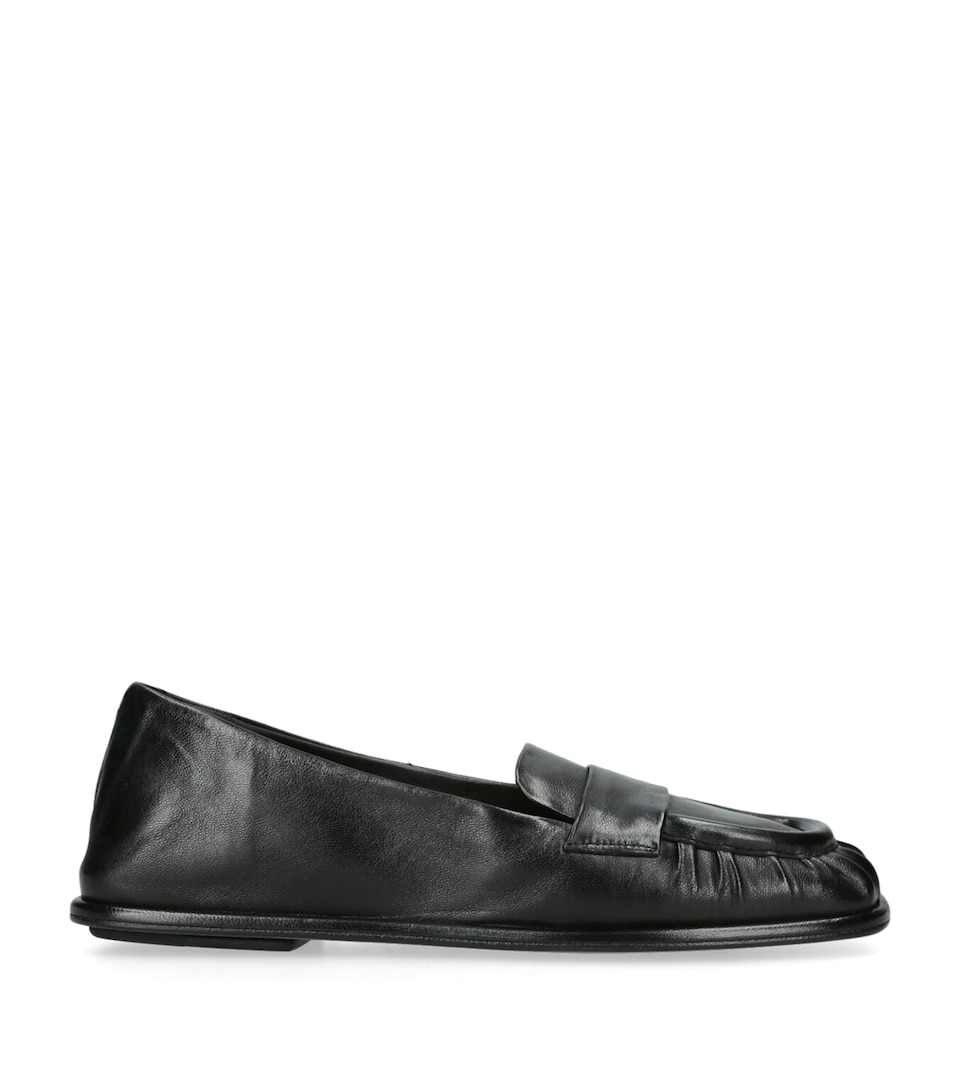 Officine Creative Leather Clover Loafers Black