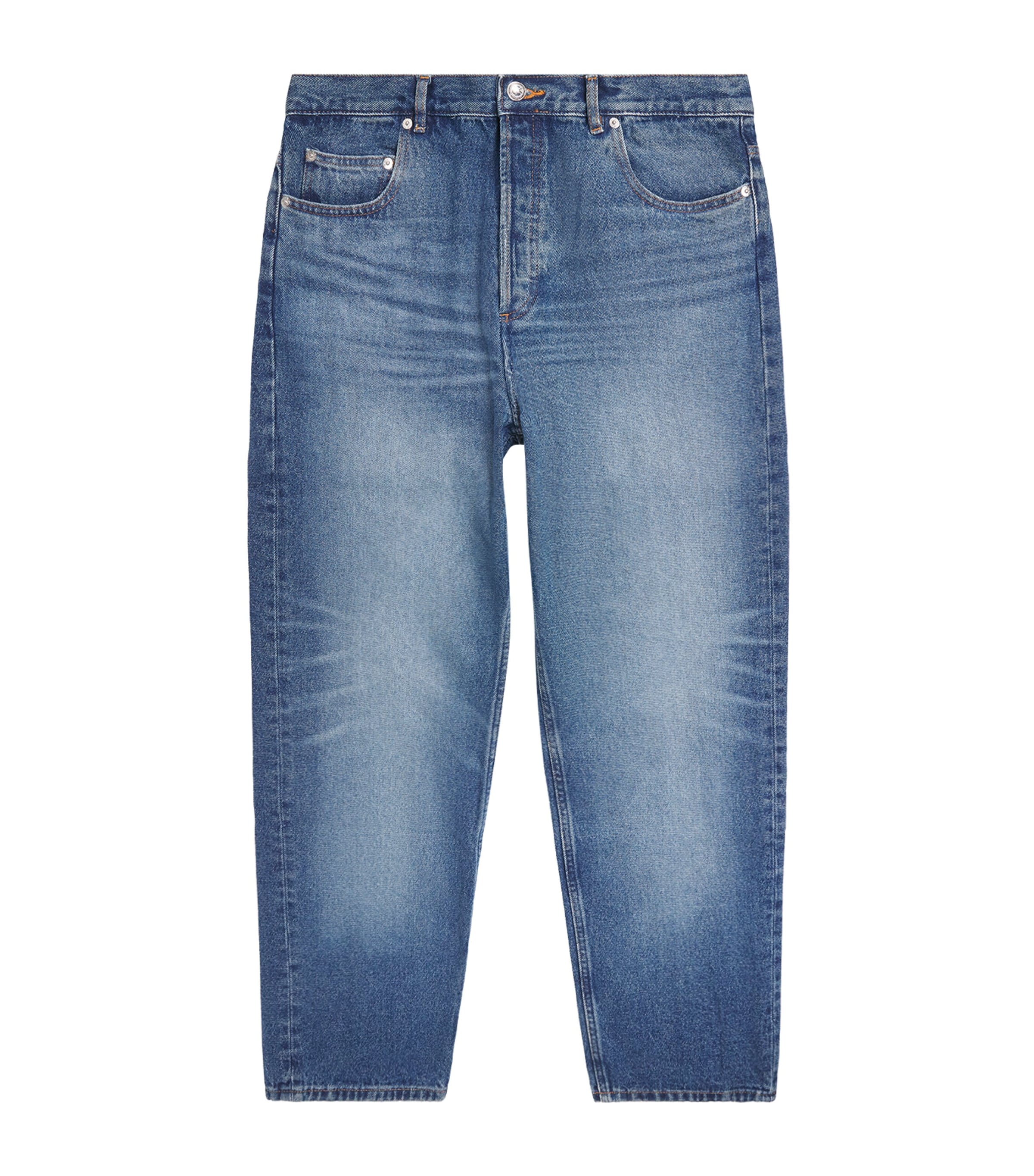 A.P.C. Mens Fairfax Wide-Leg Jeans Ial Washed Indigo