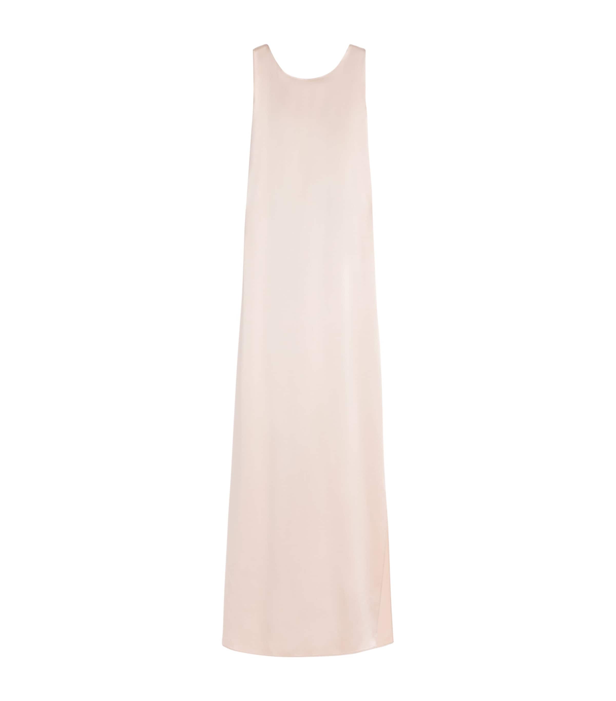 Max Mara Womens Silk Maxi Dress Powder