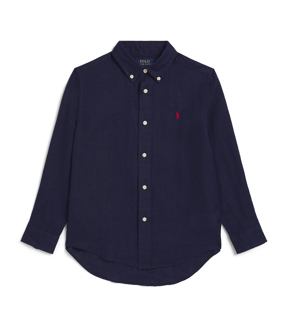 Linen Polo Pony Shirt (7-14 Years)