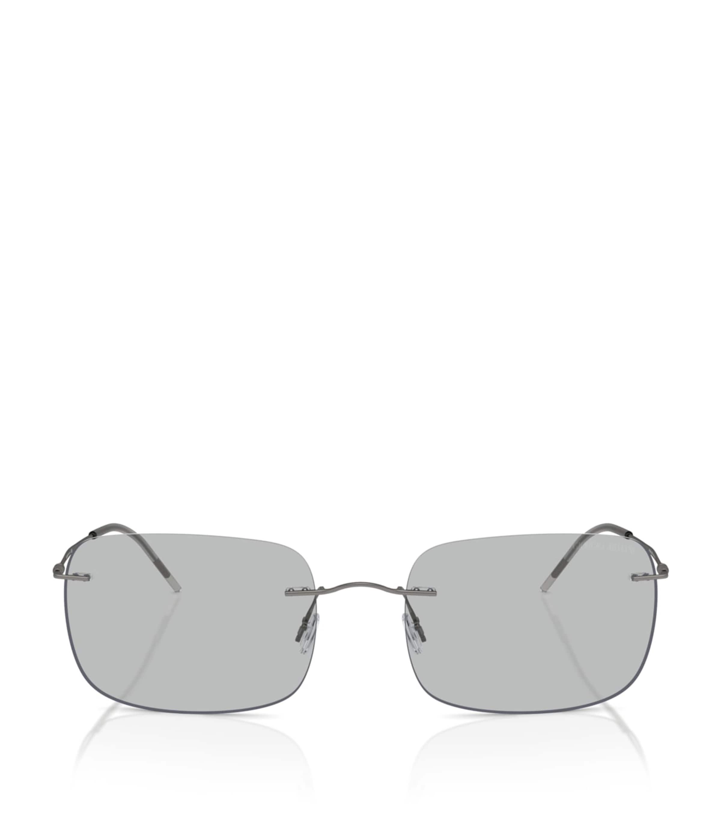 Giorgio Armani Metal Pillow Sunglasses