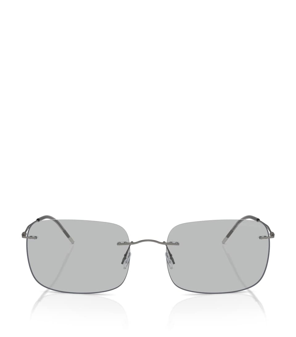 Giorgio Armani Metal Pillow Sunglasses