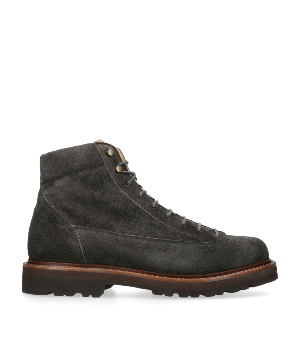 Suede Hiker Boots