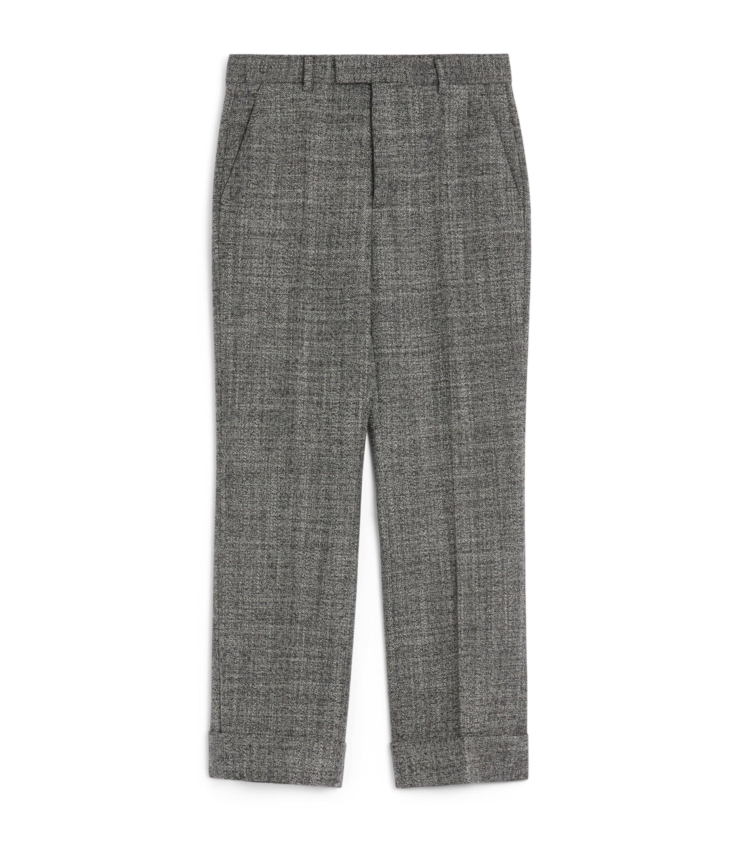 Virgin Wool Pleated Trousers