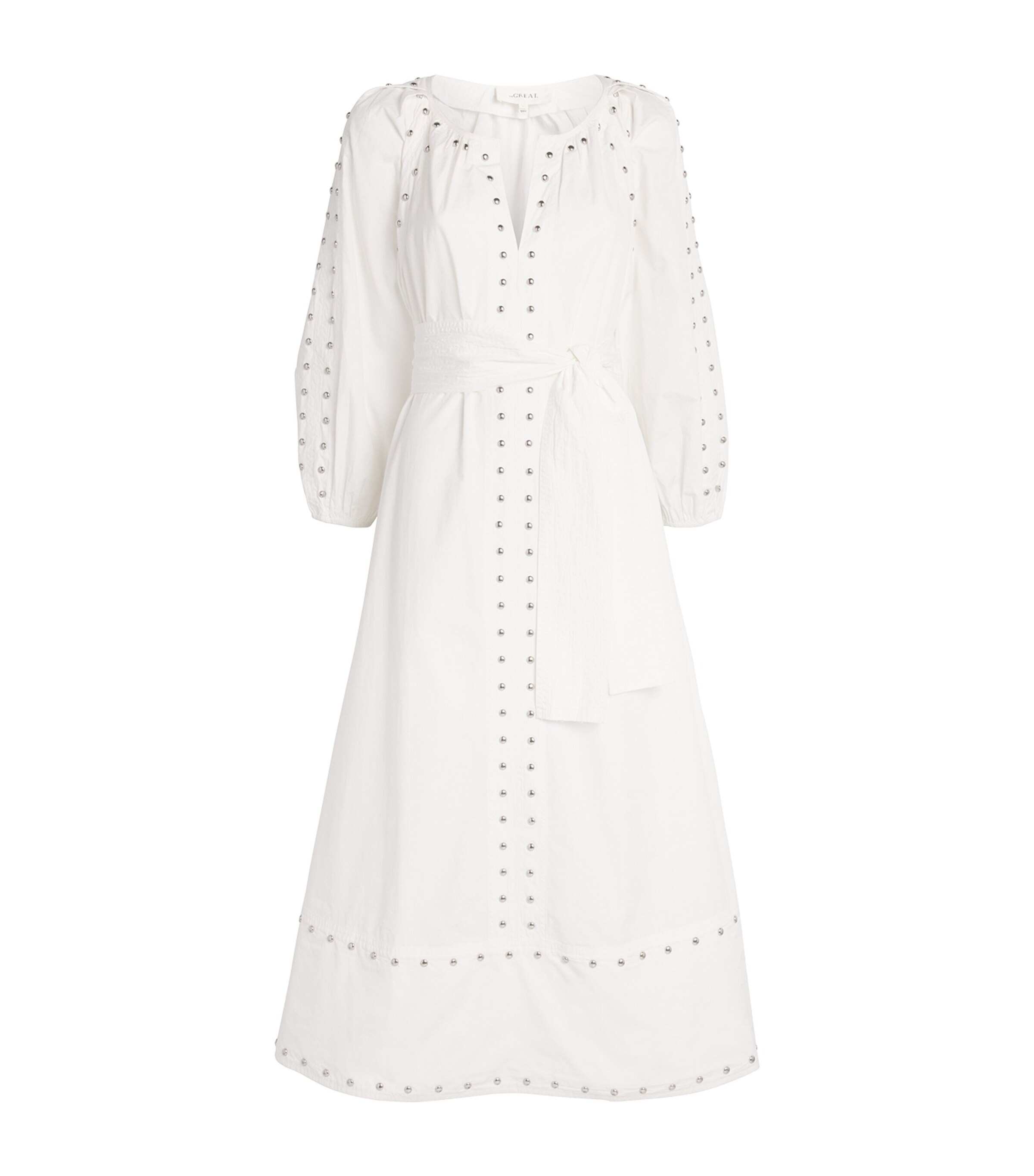 Cotton Studded The Bodega Midi Dress