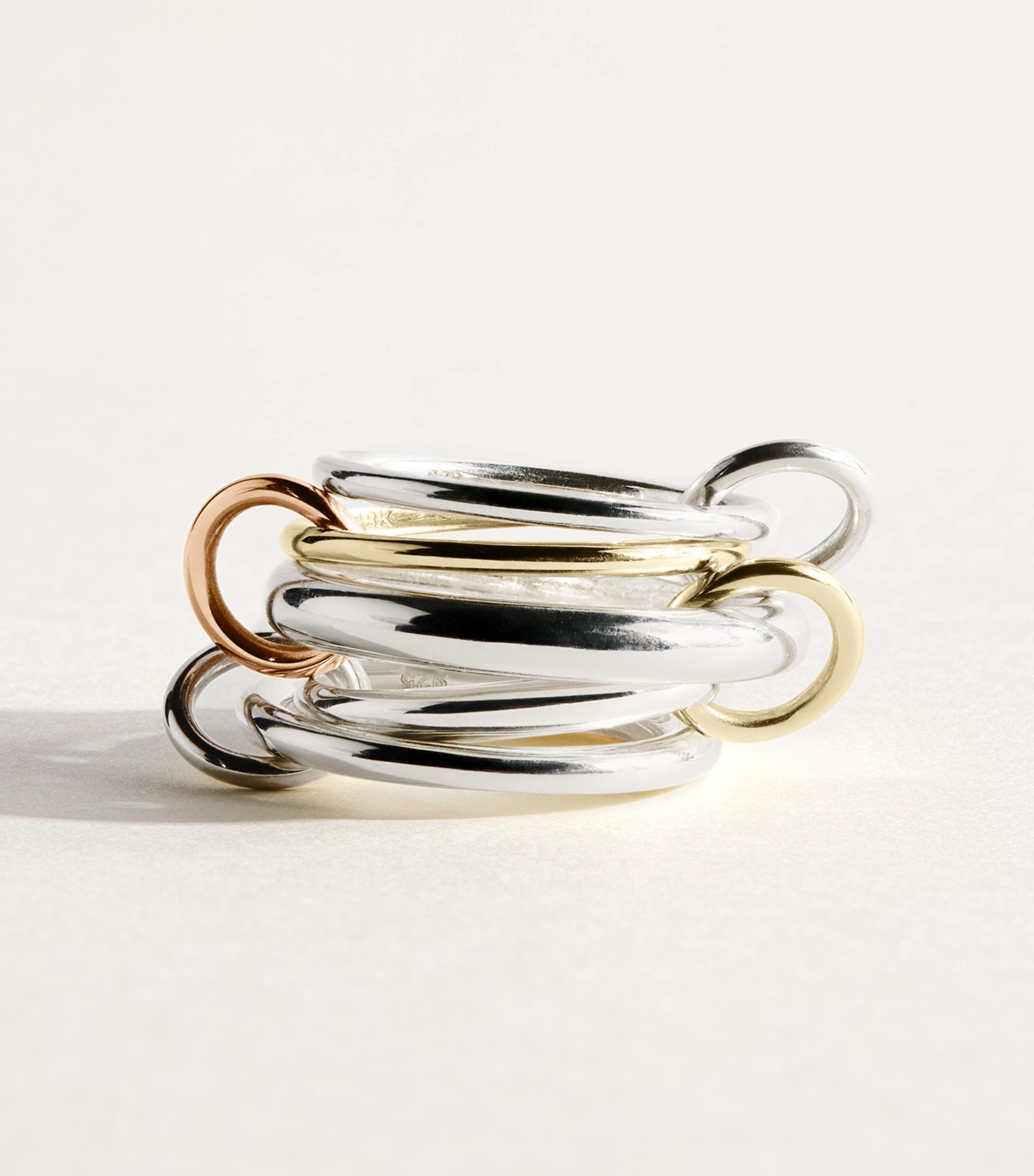 Spinelli Kilcollin Sterling Silver and Mixed Gold Leo Ring Ster Silv And Yg