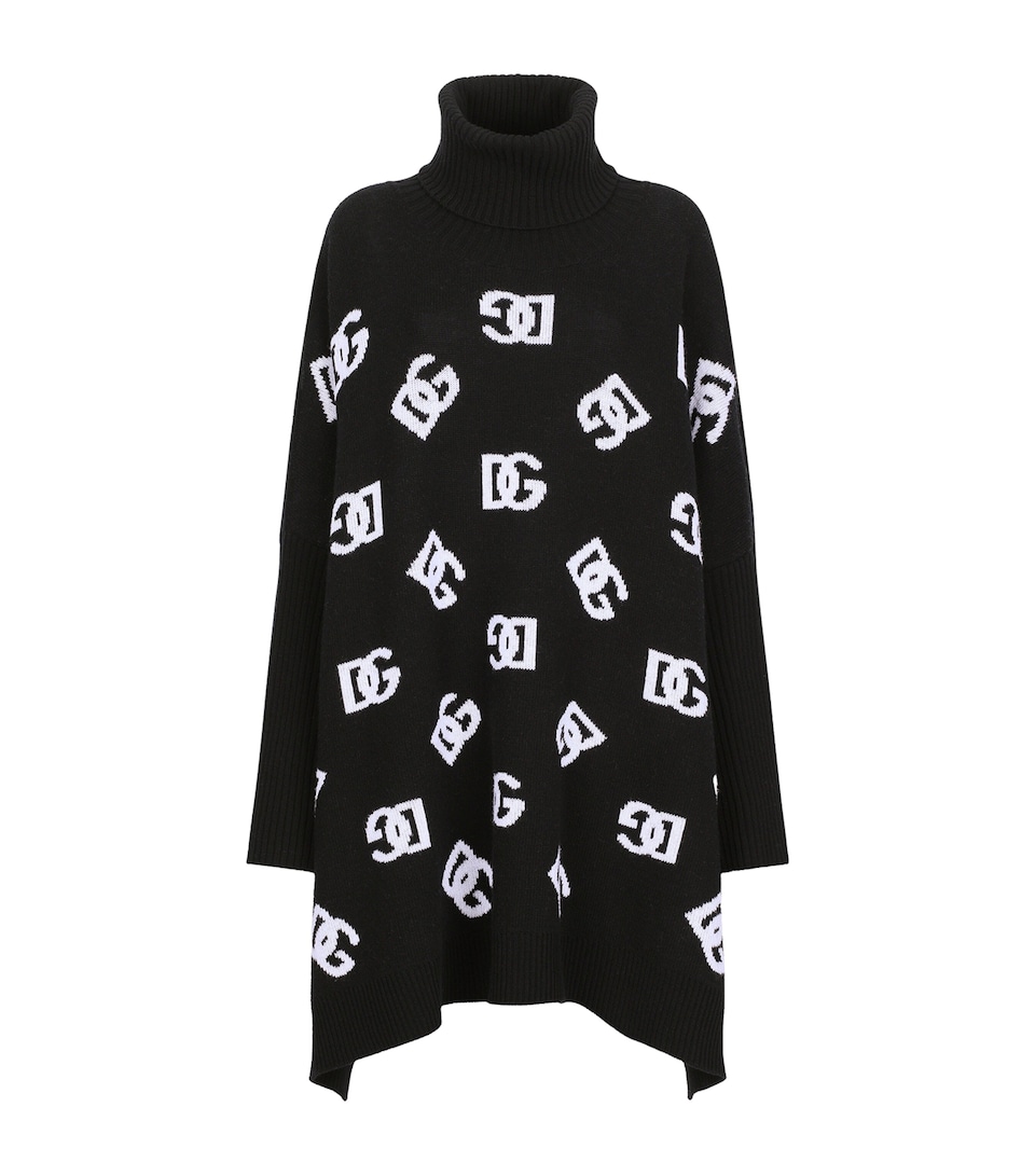 Wool Logo Poncho