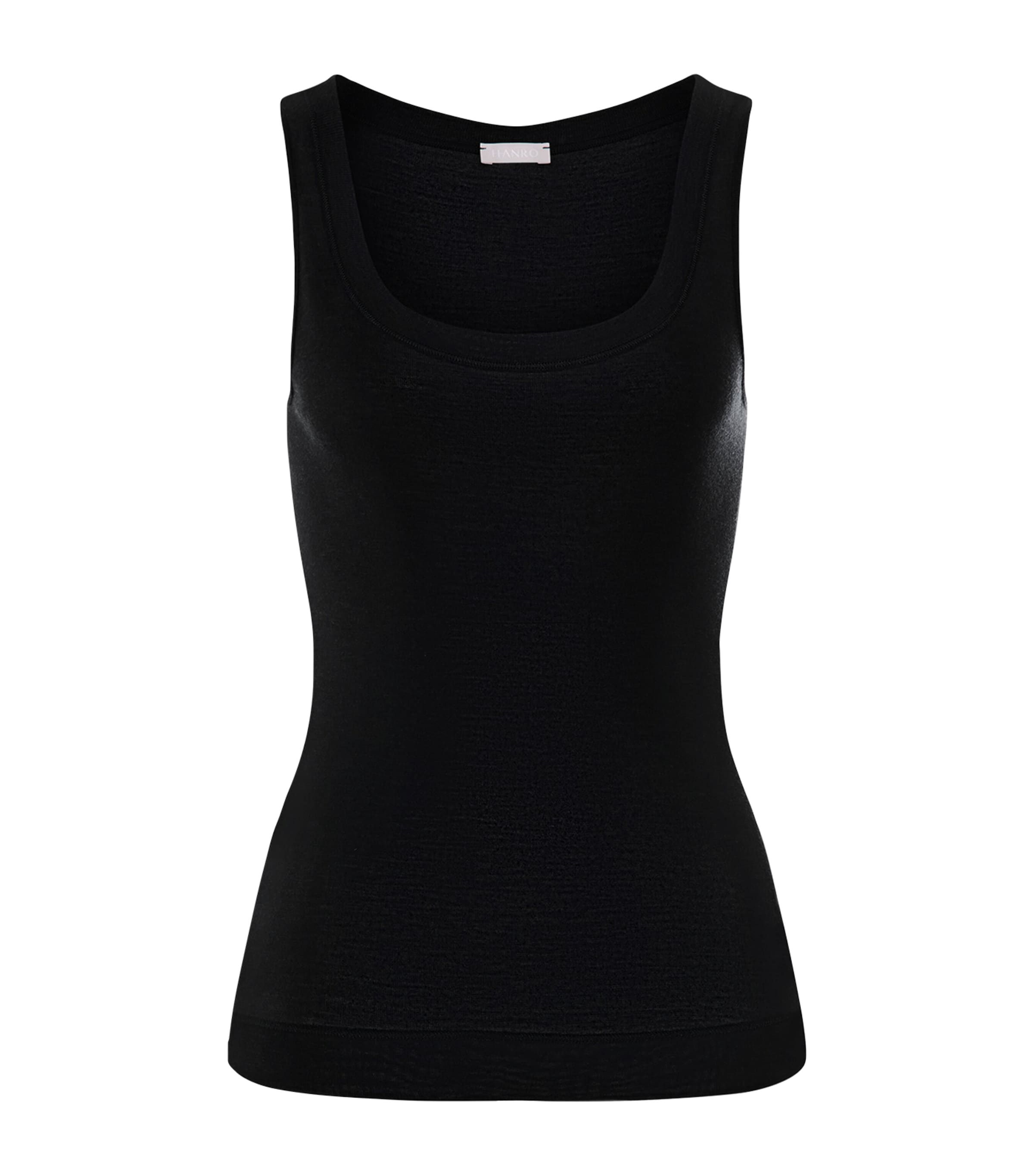 Hanro Womens Silk-Cashmere Tank Top Black