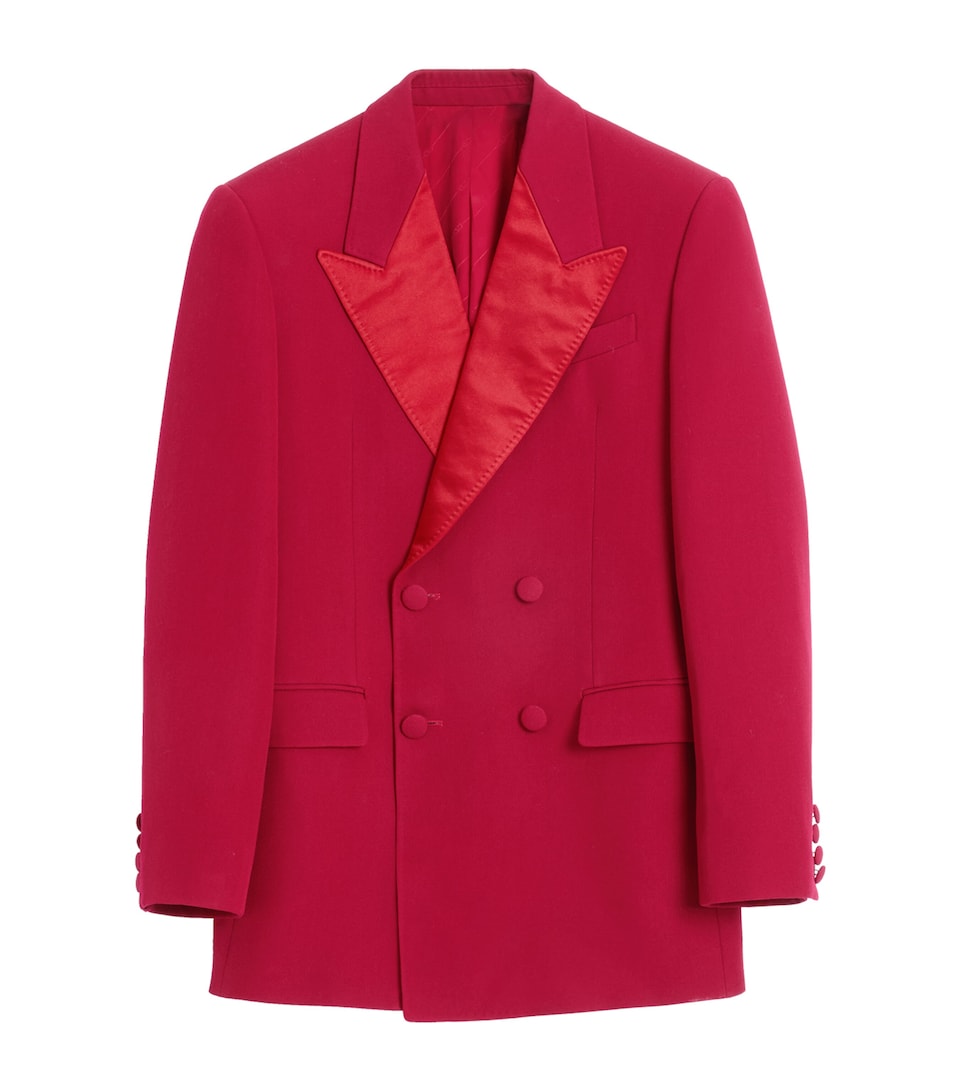 Grain de Poudre Wool Double-Breasted Jacket
