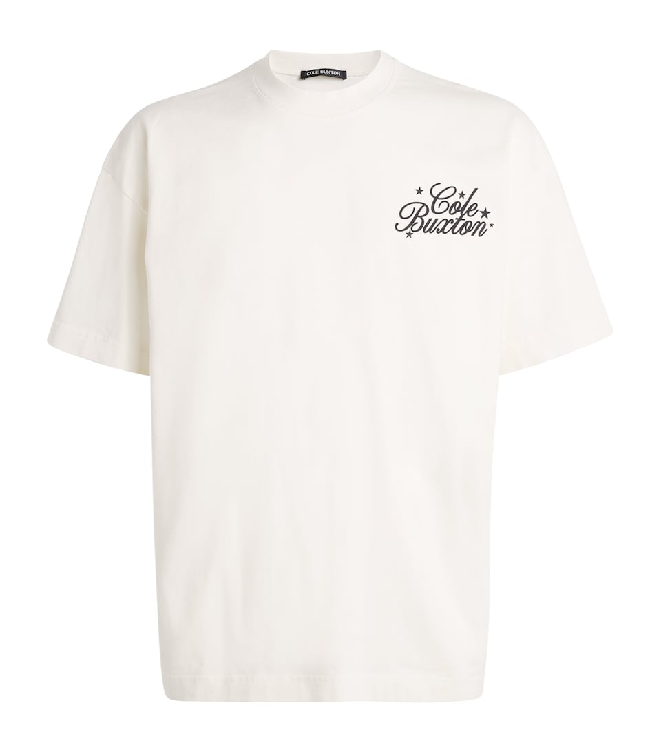 Cotton Stars Serif Print T-Shirt