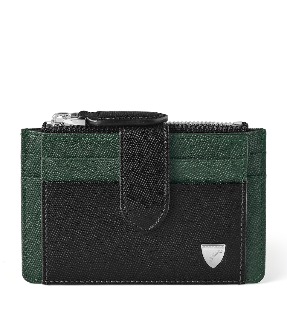 Leather Zip-Up Card Holder