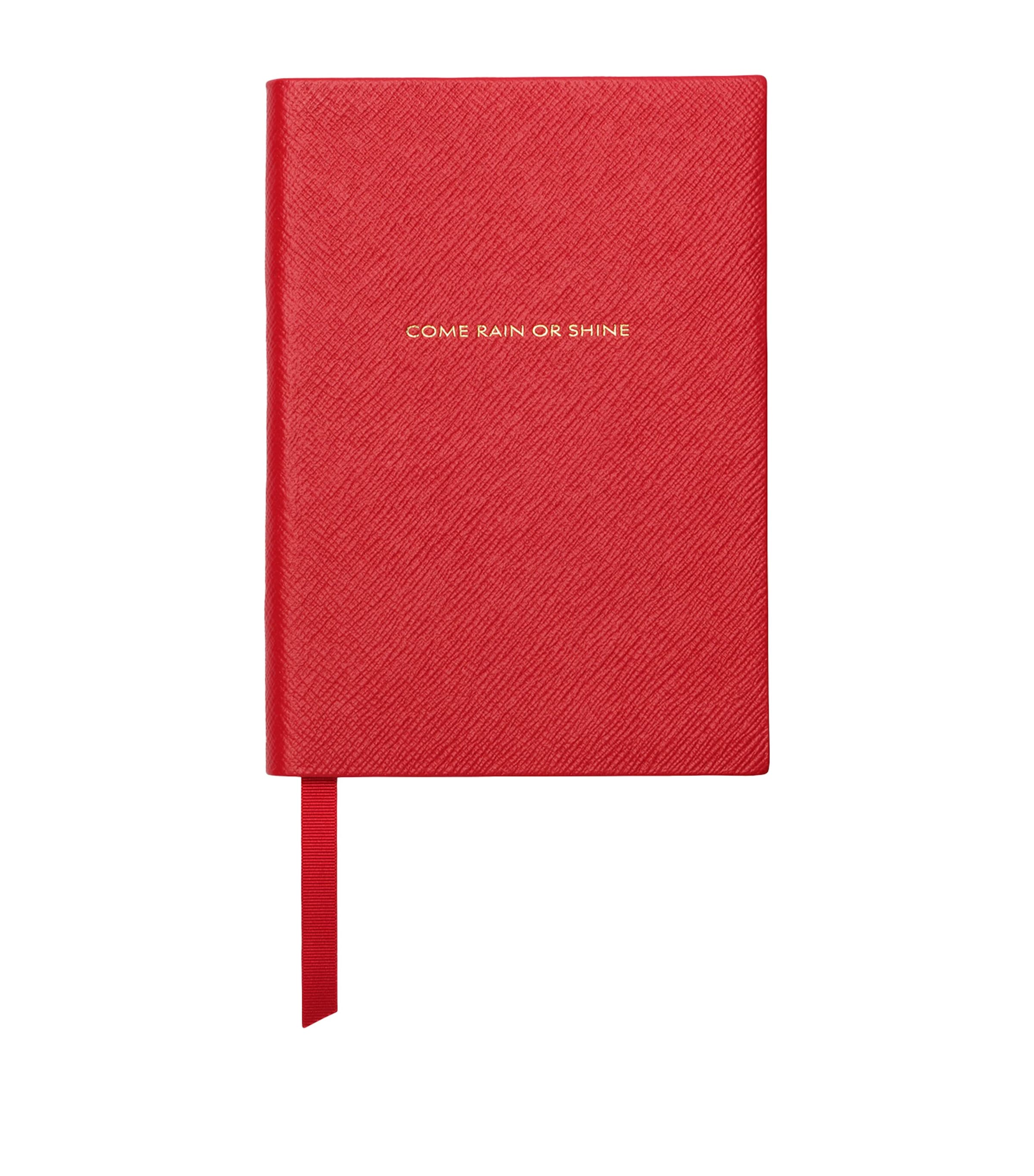 Burberry x Smythson Leather Rain or Shine Soho Notebook Red