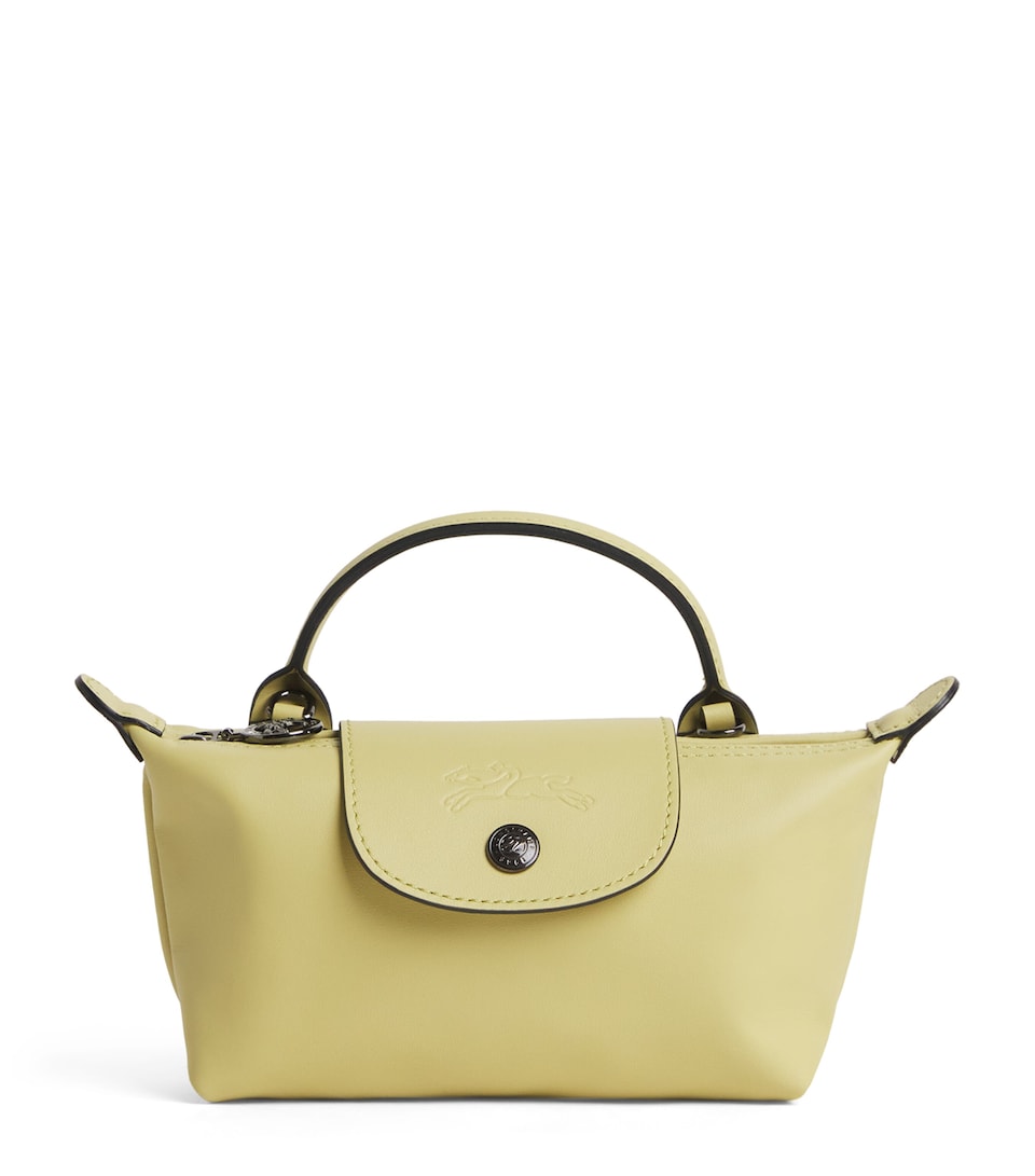 Longchamp Extra Small Leather Le Pliage Xtra Pouch Pistachio