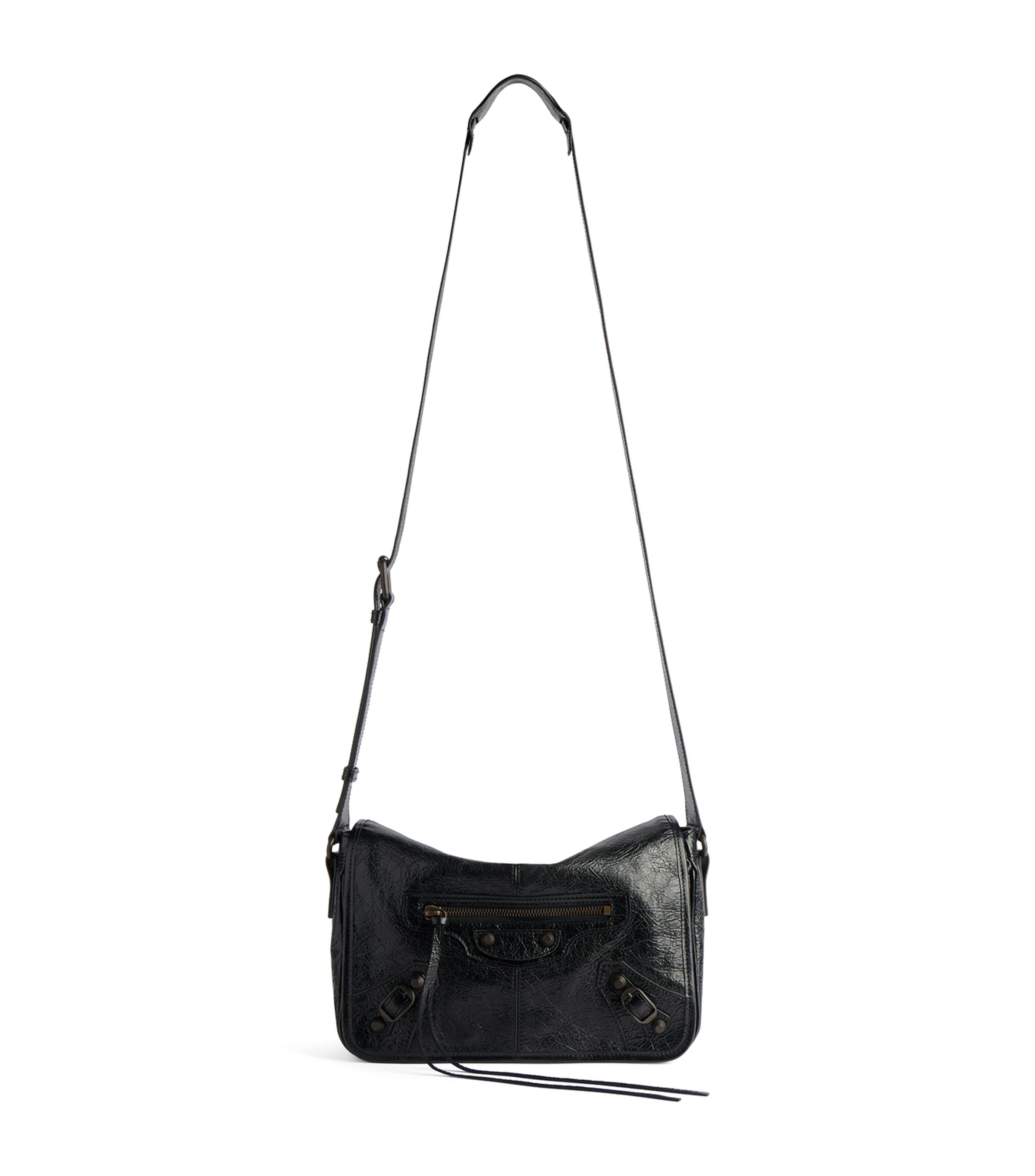Balenciaga Crinkled Calfskin Le City Messenger Bag
