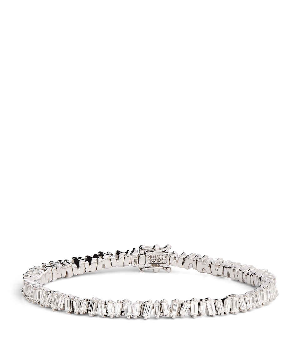Suzanne Kalan White Gold and Diamond Classic Tennis Bracelet Wg/wd