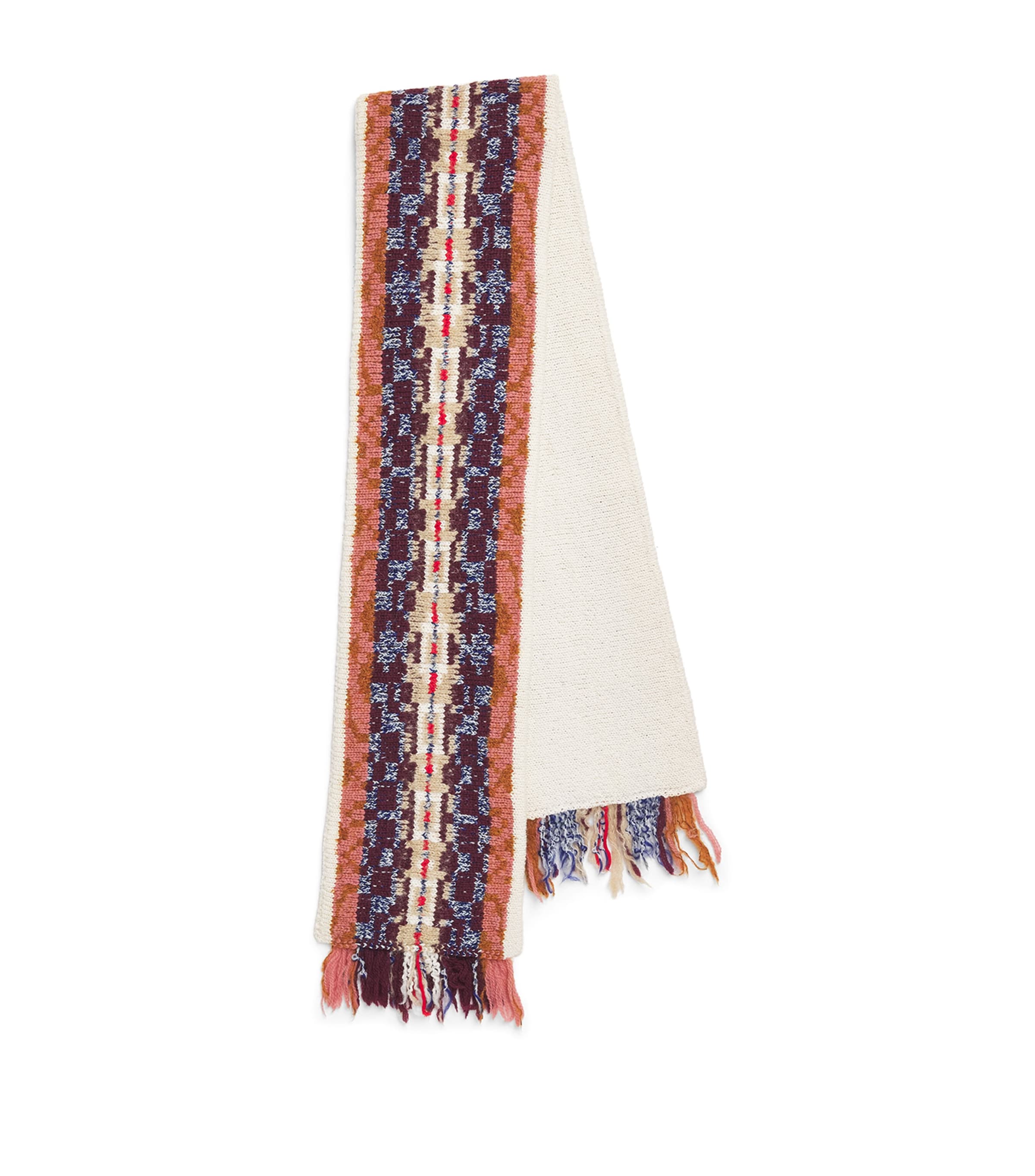 DRIES VAN NOTEN Wool-Blend Fringed Scarf
