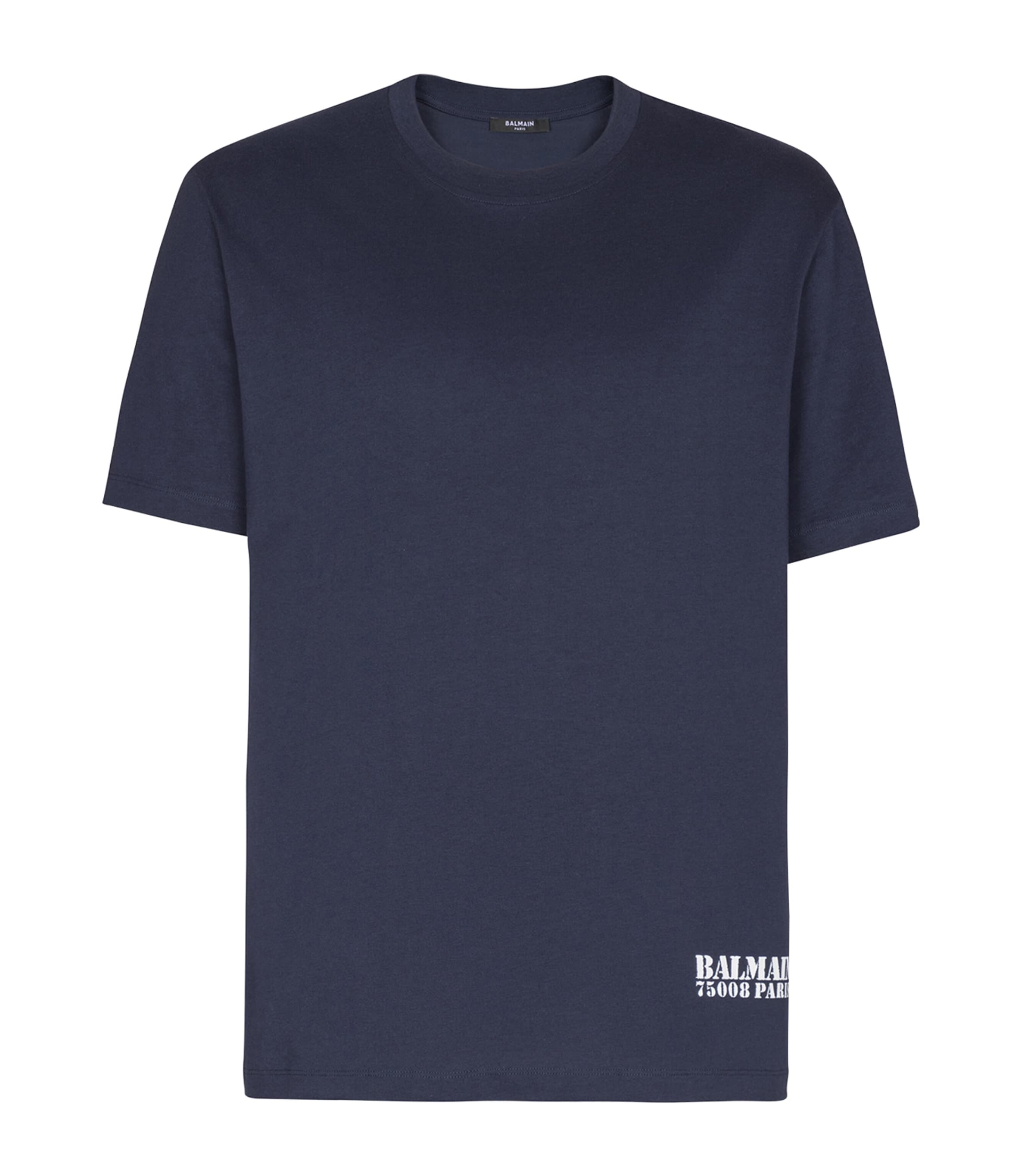 Balmain Cotton Crest Polo Shirt | Harrods US