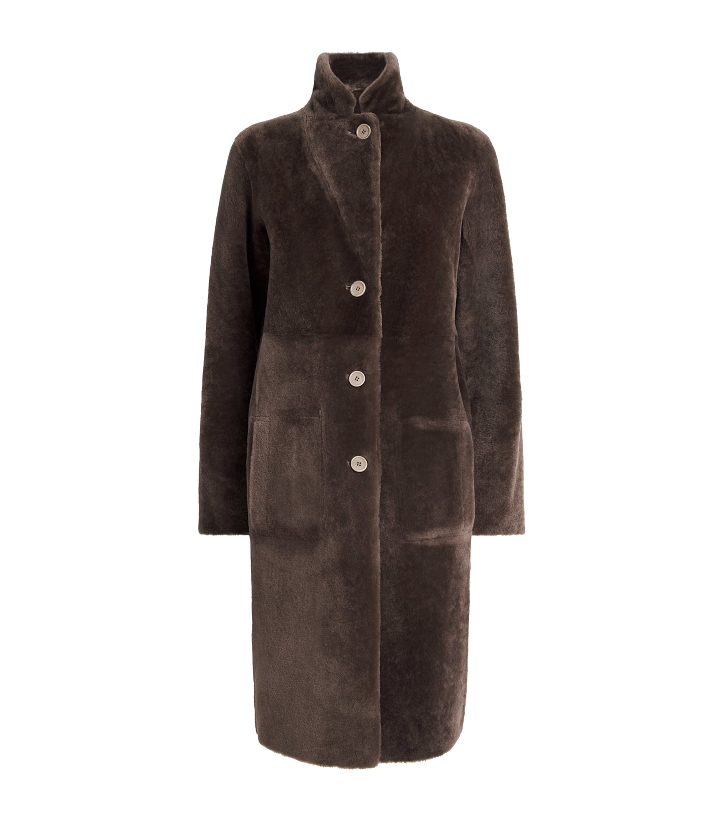 ベリーハリーママ Joseph Black Reversible Shearling-Leather Britanny Coat | Harrods US