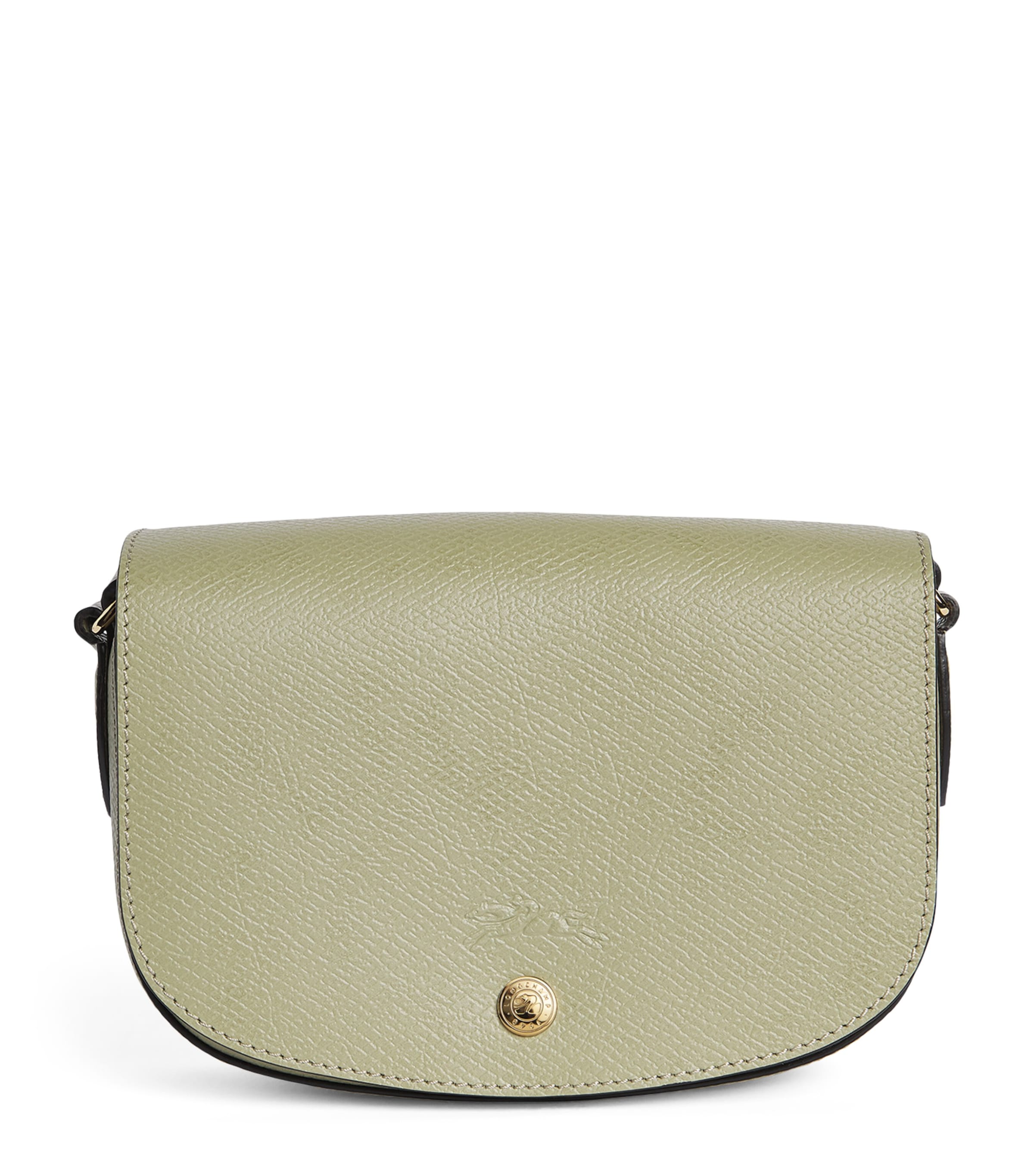Longchamp Small Leather Épure Cross-Body Bag Amande