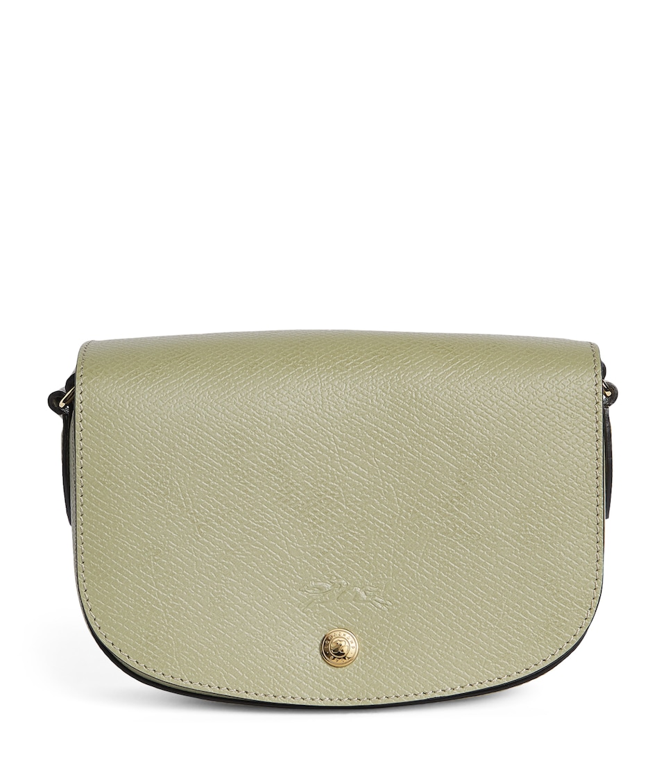 Longchamp Small Leather Épure Cross-Body Bag Amande