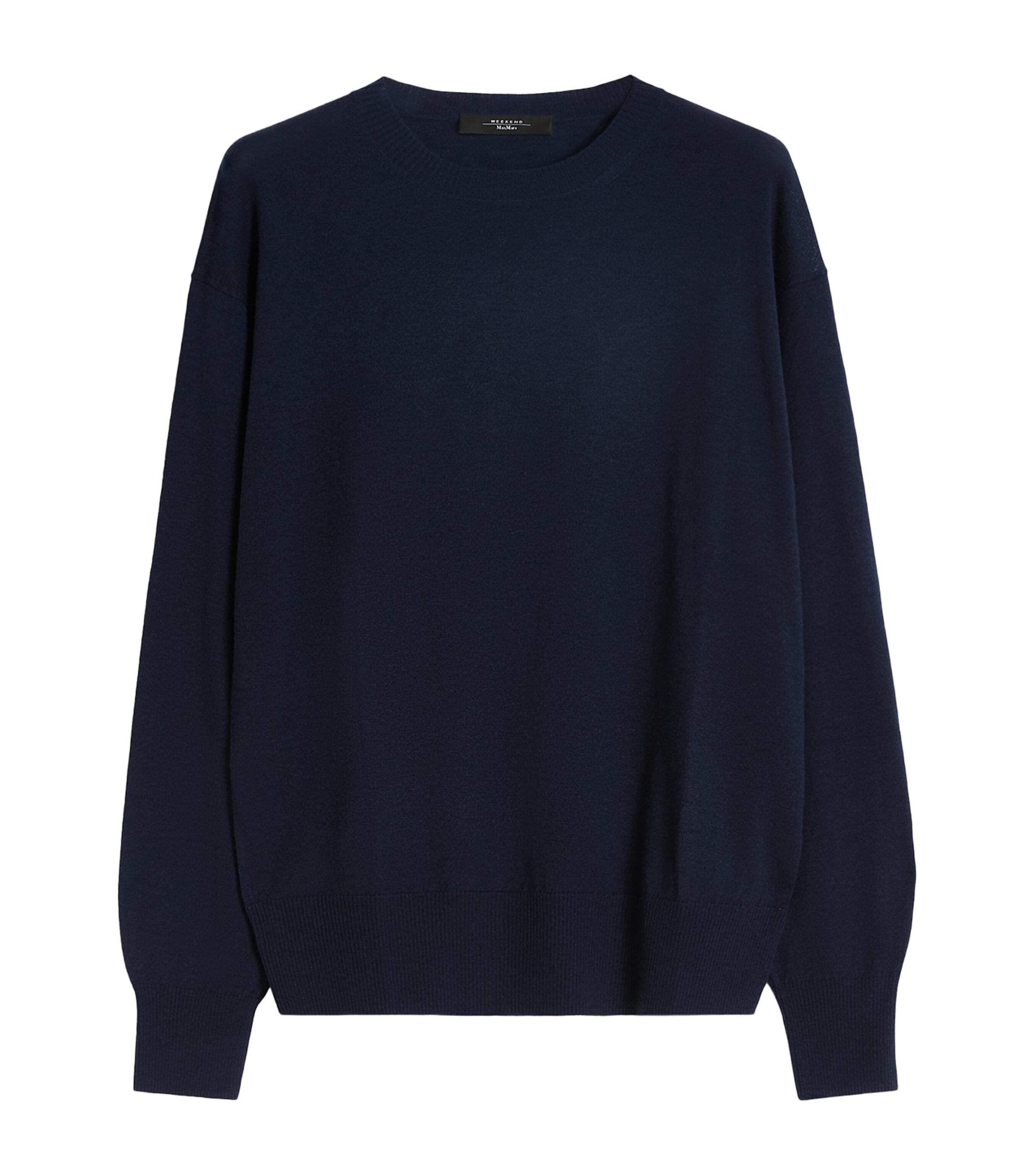 Weekend Max Mara Womens Wool-Cashmere Sweater Navy
