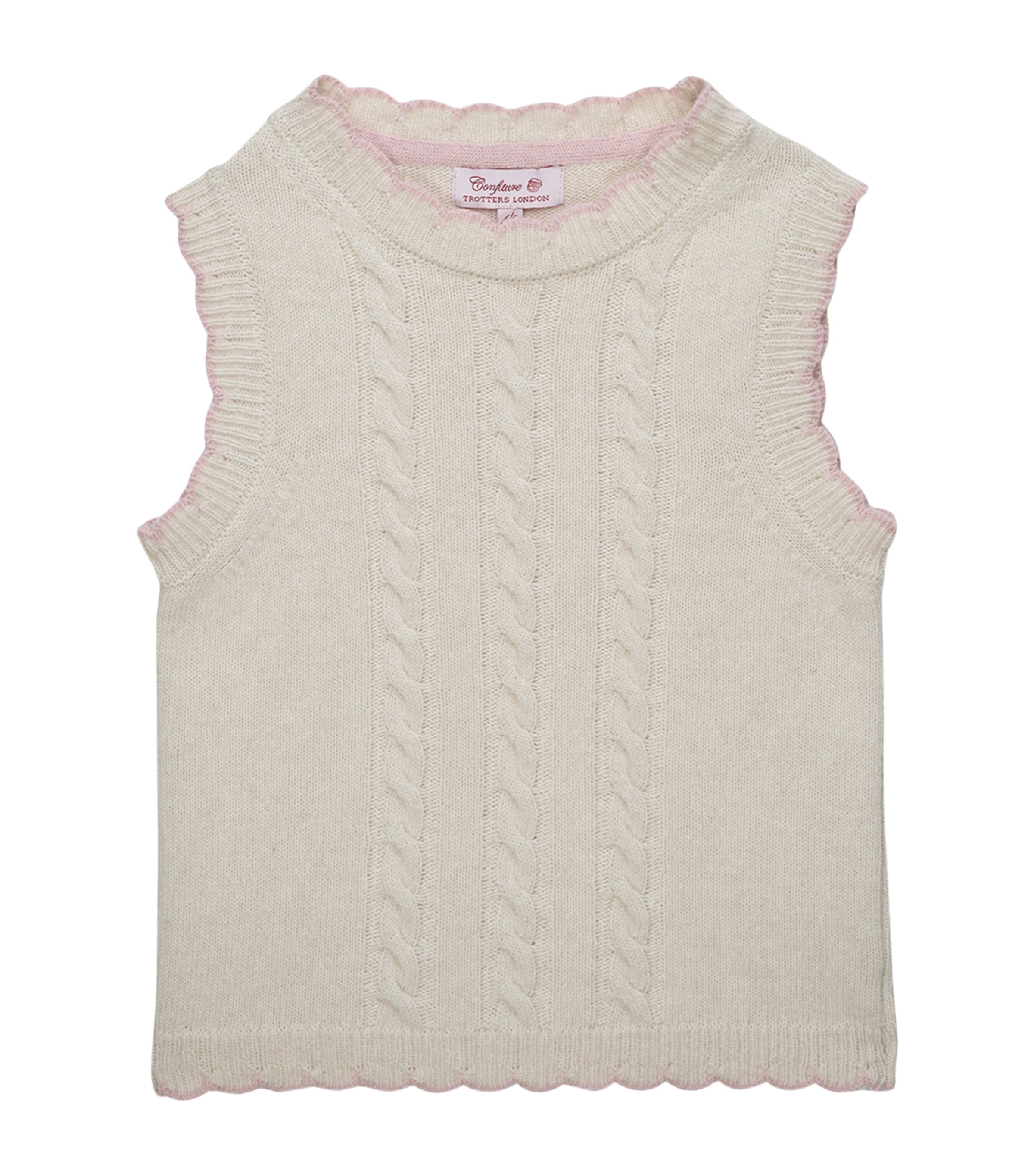 Trotters Argyle-Knit Sweater Vest (6-11 Years) Ecru