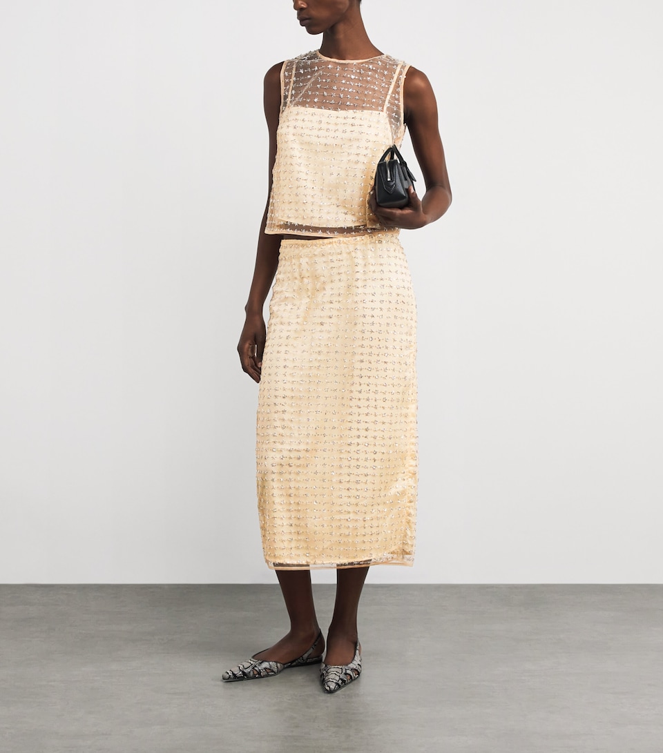 Embellished Ciara Midi Skirt