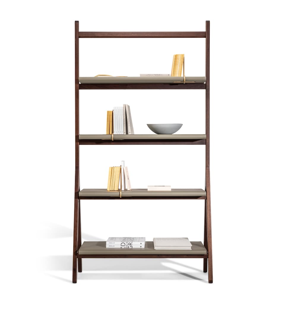 Poltrona Frau Ren Freestanding Bookcase Pelle Qrz Fm