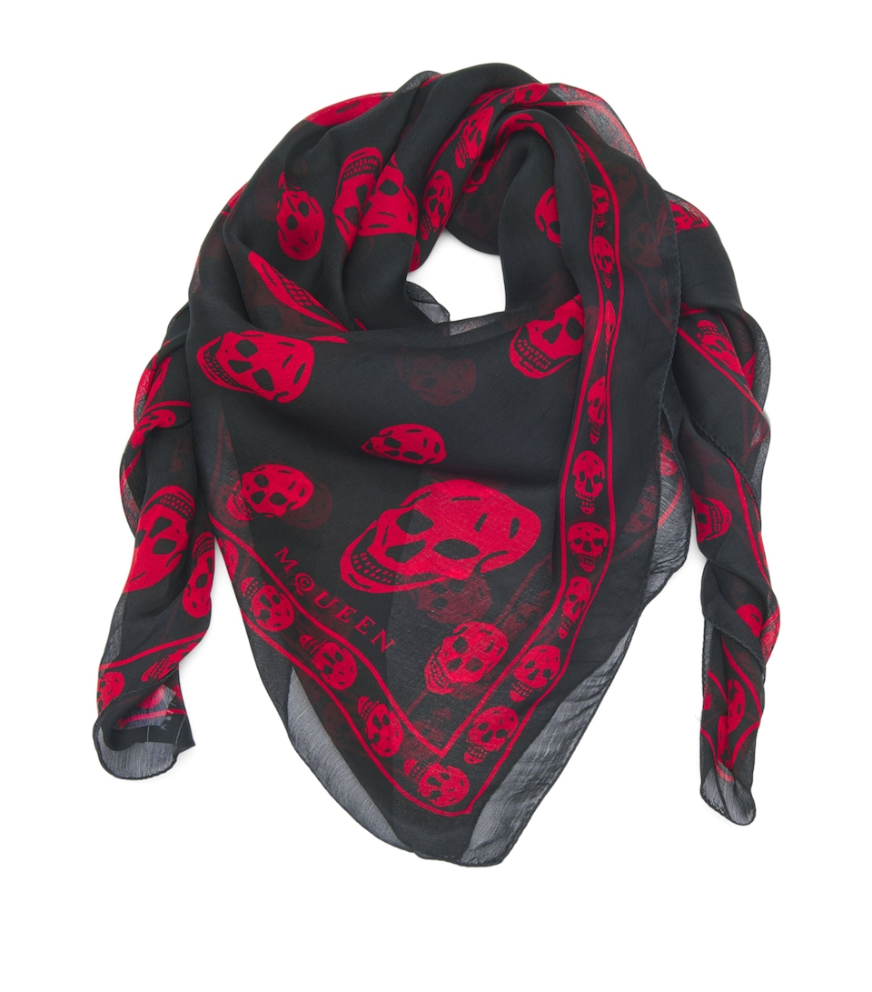 Silk Skull Scarf
