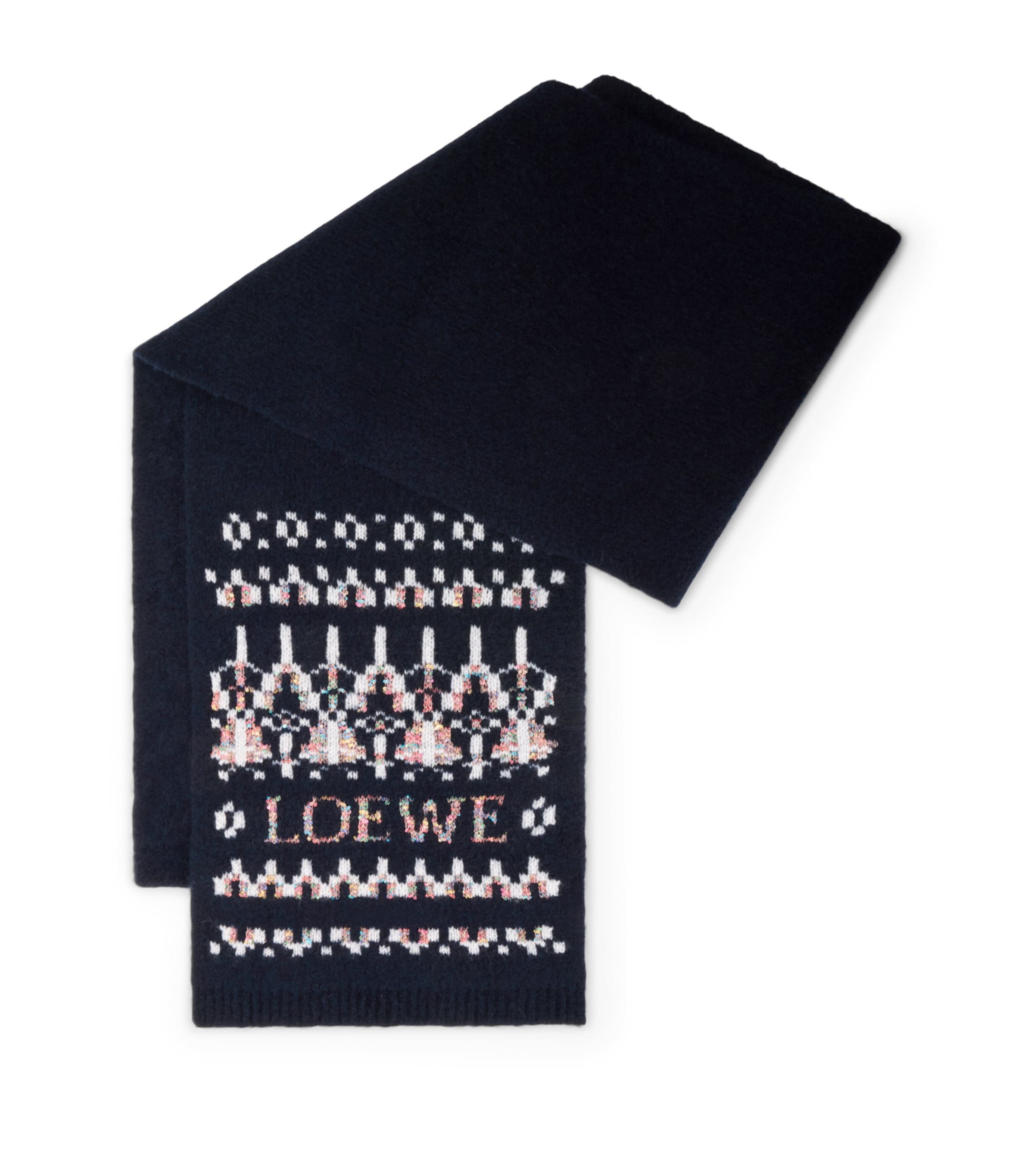 Wool-Blend Logo Scarf