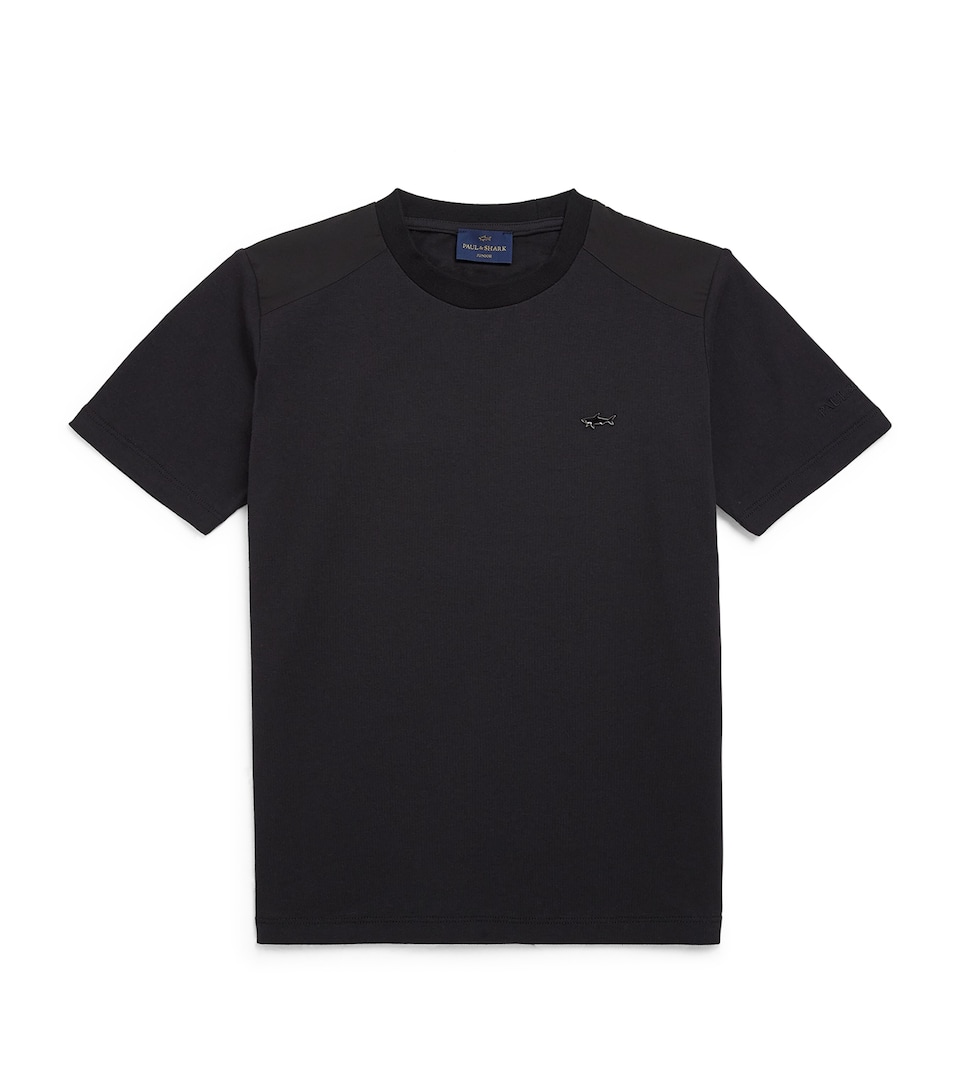 Paul & Shark Logo T-Shirt (8-16 Years) Nero/black