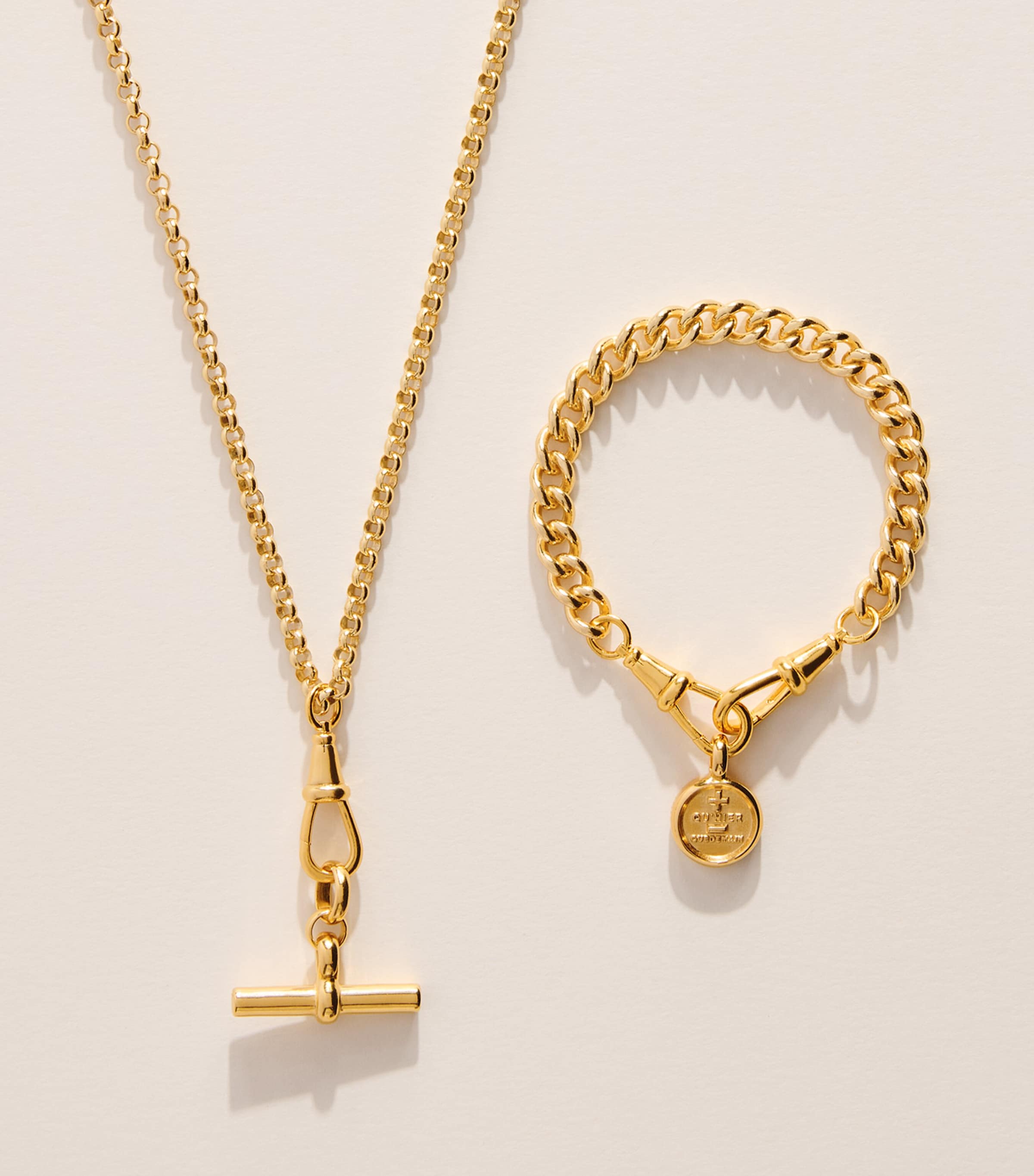 TILLY SVEAAS Gold-Plated Moi + Toi Set Necklace Gold
