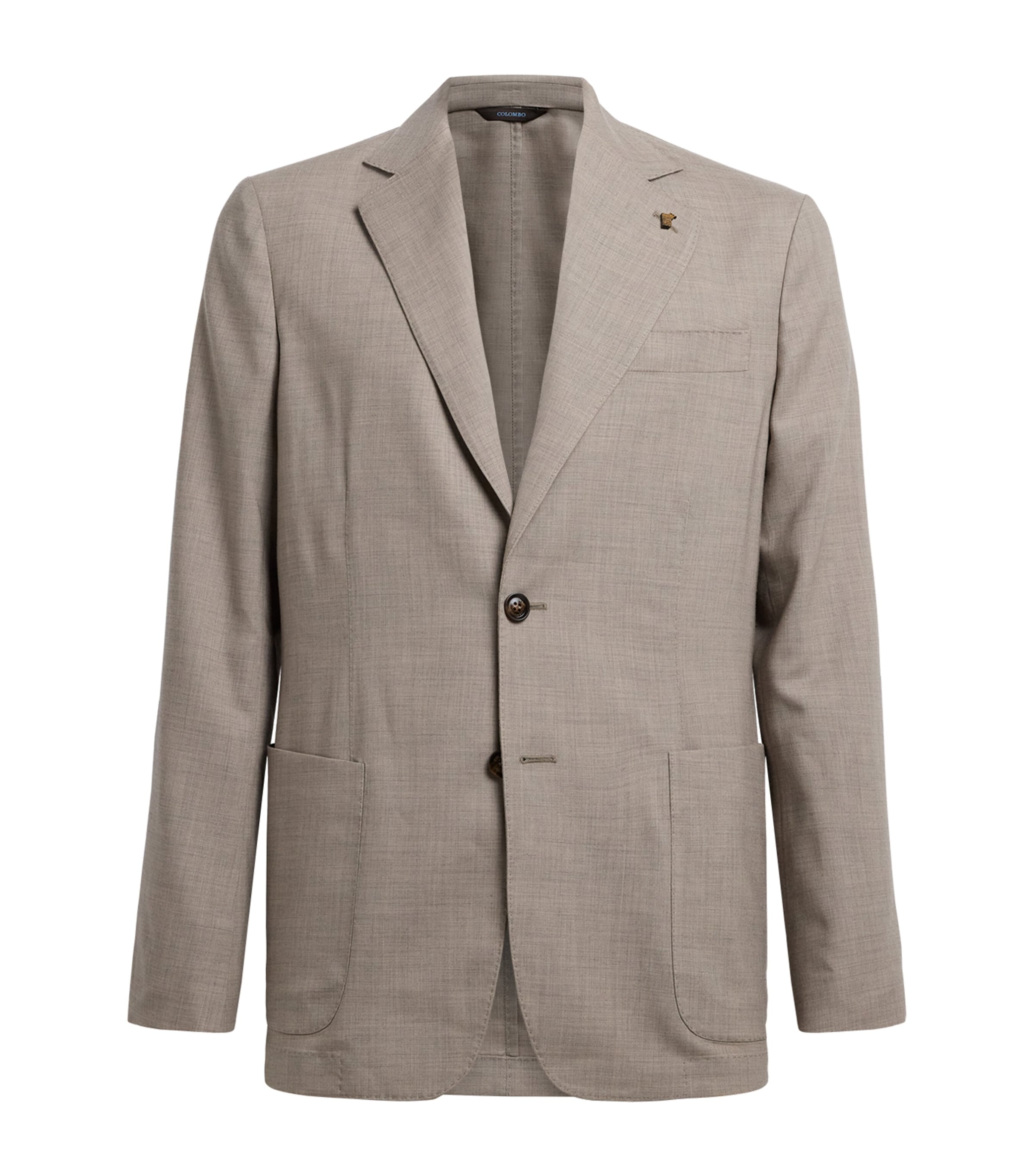 Colombo Mens Cashmere 4.0 Robert Blazer Beige Melange