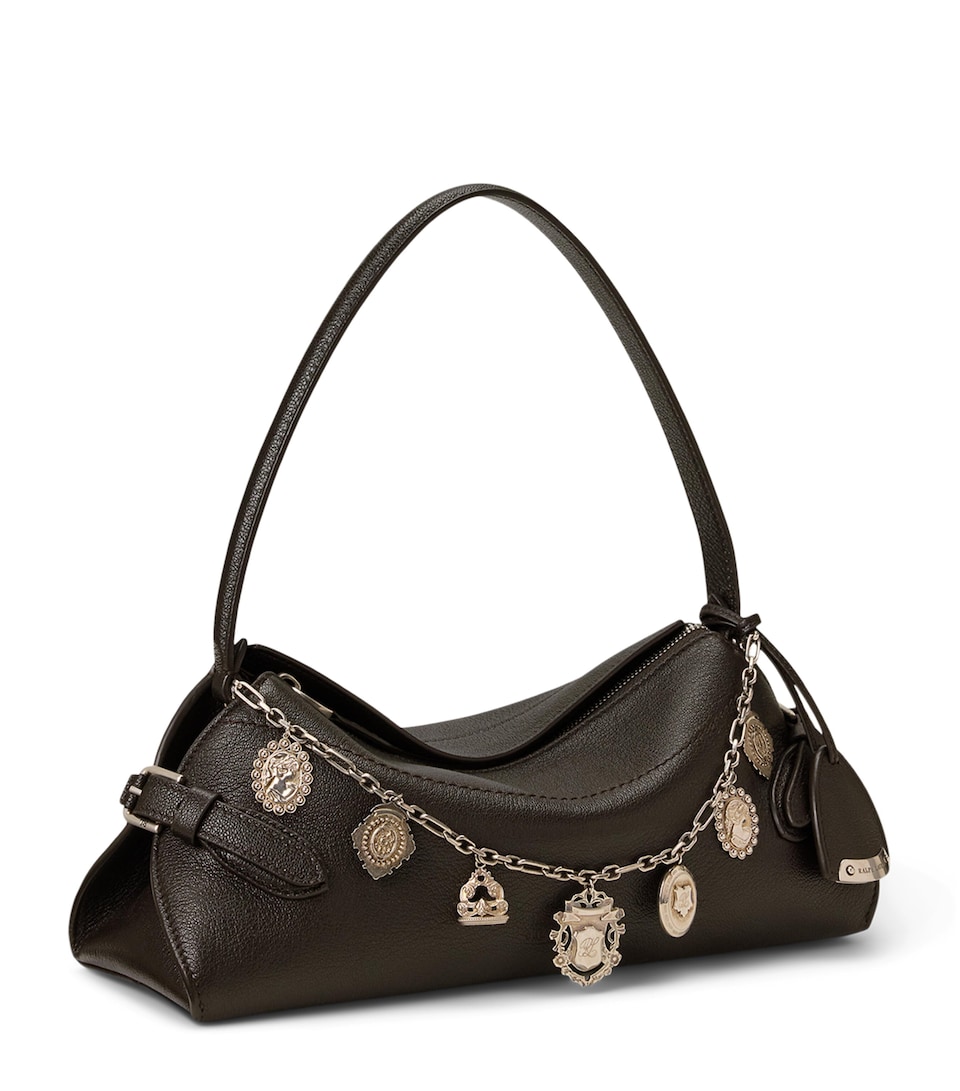 Ralph Lauren Collection Leather The Ralph Shoulder Bag Chocolate